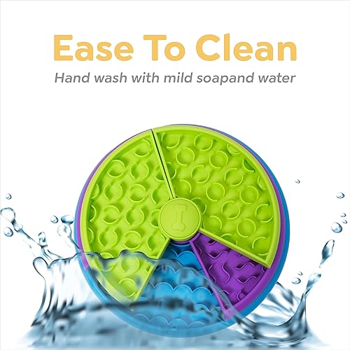 Miniatura 6 de Cuenco de alimentación lenta para perros, rompecabezas de comida para perros, juego interactivo de rompecabezas para perros y comedero lento,