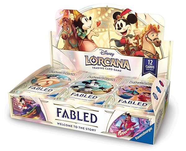 Ravensburger Disney Lorcana TCG: Fabled Booster Pack Display | 24 Packs with 12 Trading Cards Each | Ideal for Collectors & Disney Fans | Suitable for Ages 8+