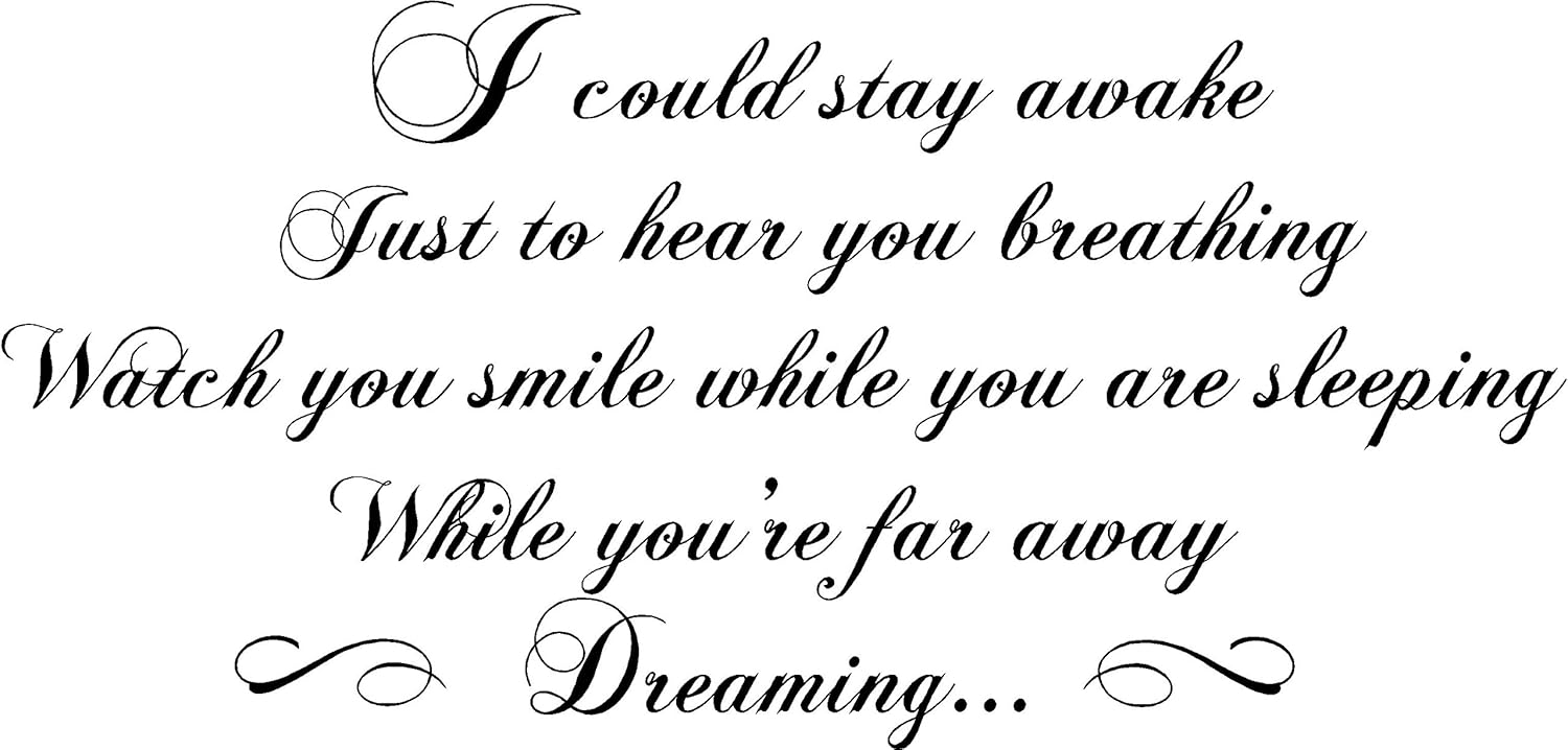 If I Could Stay Awake Just to Hear You Breathing Dreaming Watch You Smile While You If I Could Stay Awake Just to Hear You Breathing Dreaming Watch You Smile While You
