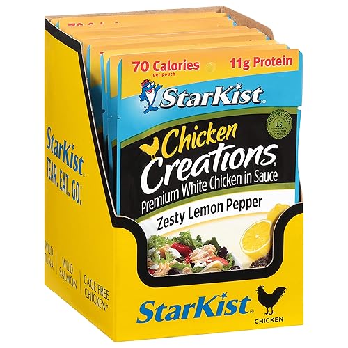 Miniatura 8 de StarKist Chicken Creation Zesty Lemon Pepper - Bolsa de 2.6 onzas (paquete de 12)