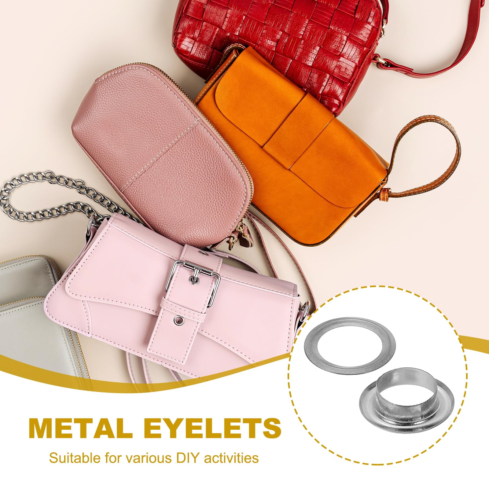 PATIKIL 8mm/5/16" Metal Eyelets - Image 4