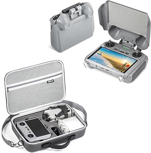 Protector de pantalla para parasol RC 2 y funda de transporte para accesorios DJI Mini 4 Pro, bolsa de viaje portátil para DJI Mini 4 Pro Fly More