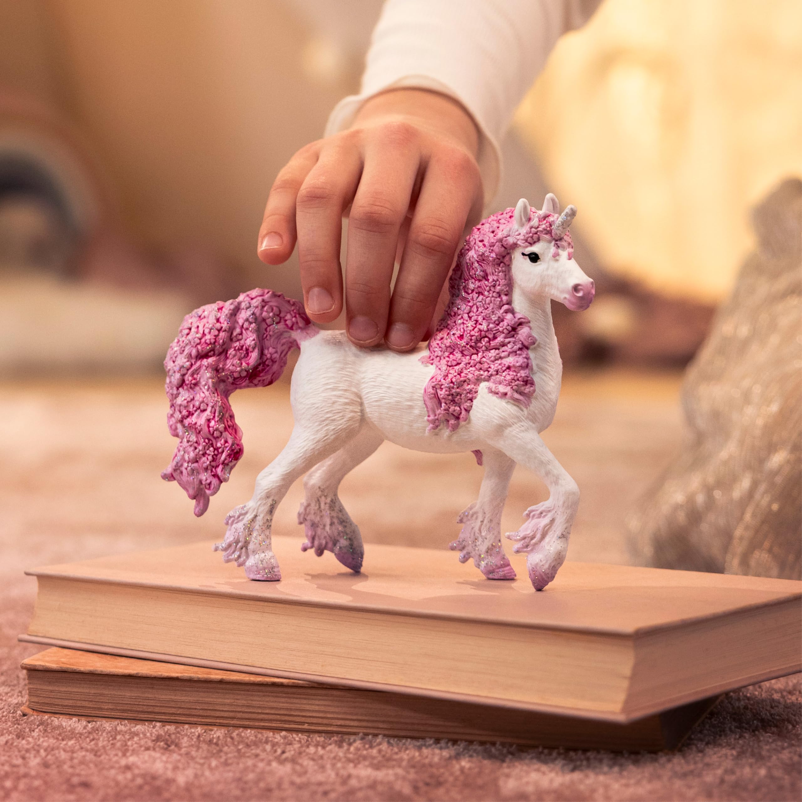 SCHLEICH Bayala Flower Unicorn Mare for Girls and Boys Ages 5+, Multicolor, Large - Image 2