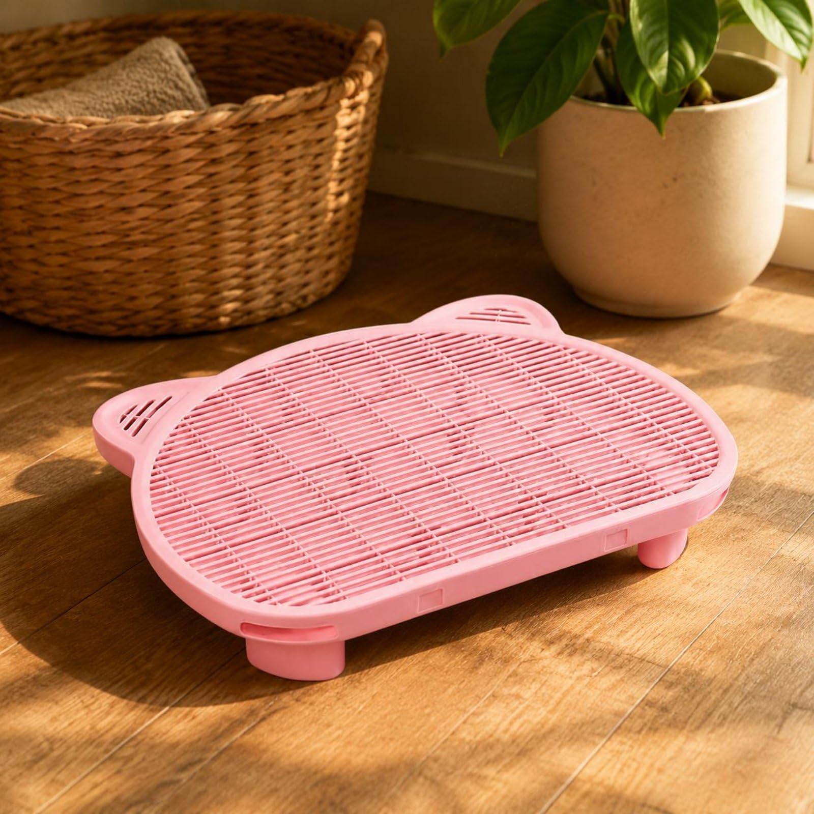 Alfombrilla Control de Arena para Gatos Tapete Higiénico Superficie Suave Base Doble Capa Polipropileno Adecuado para Entrada de Caja de Arena y Lavandería , color to 11 , 51cm X 40.5cm X 15cm