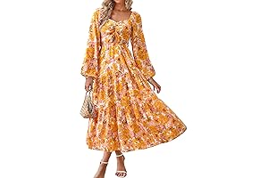 Women's Fall Long Sleeve Floral Dresses 2023