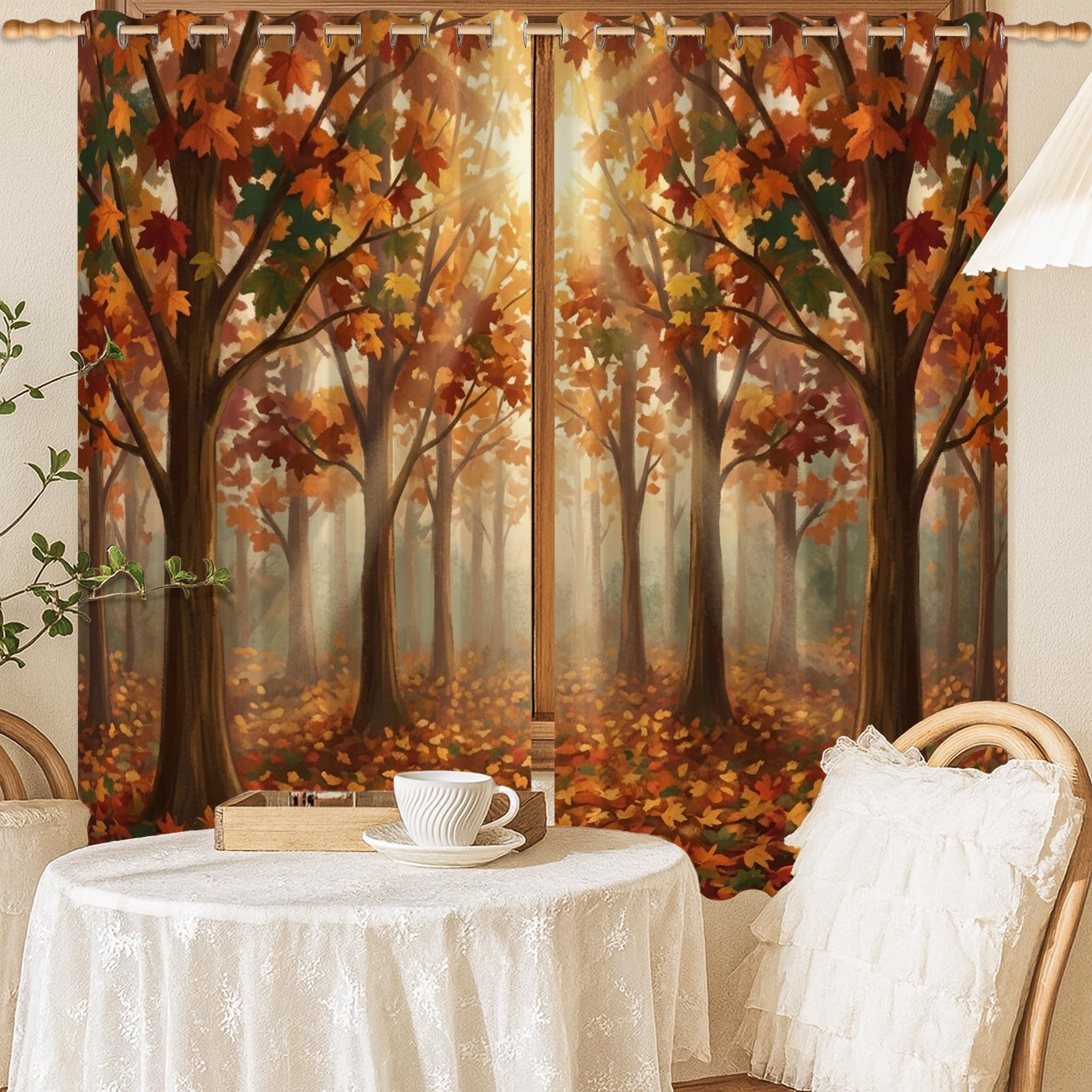 Rideau occultant nature pour une chambre parentale chaleureuse