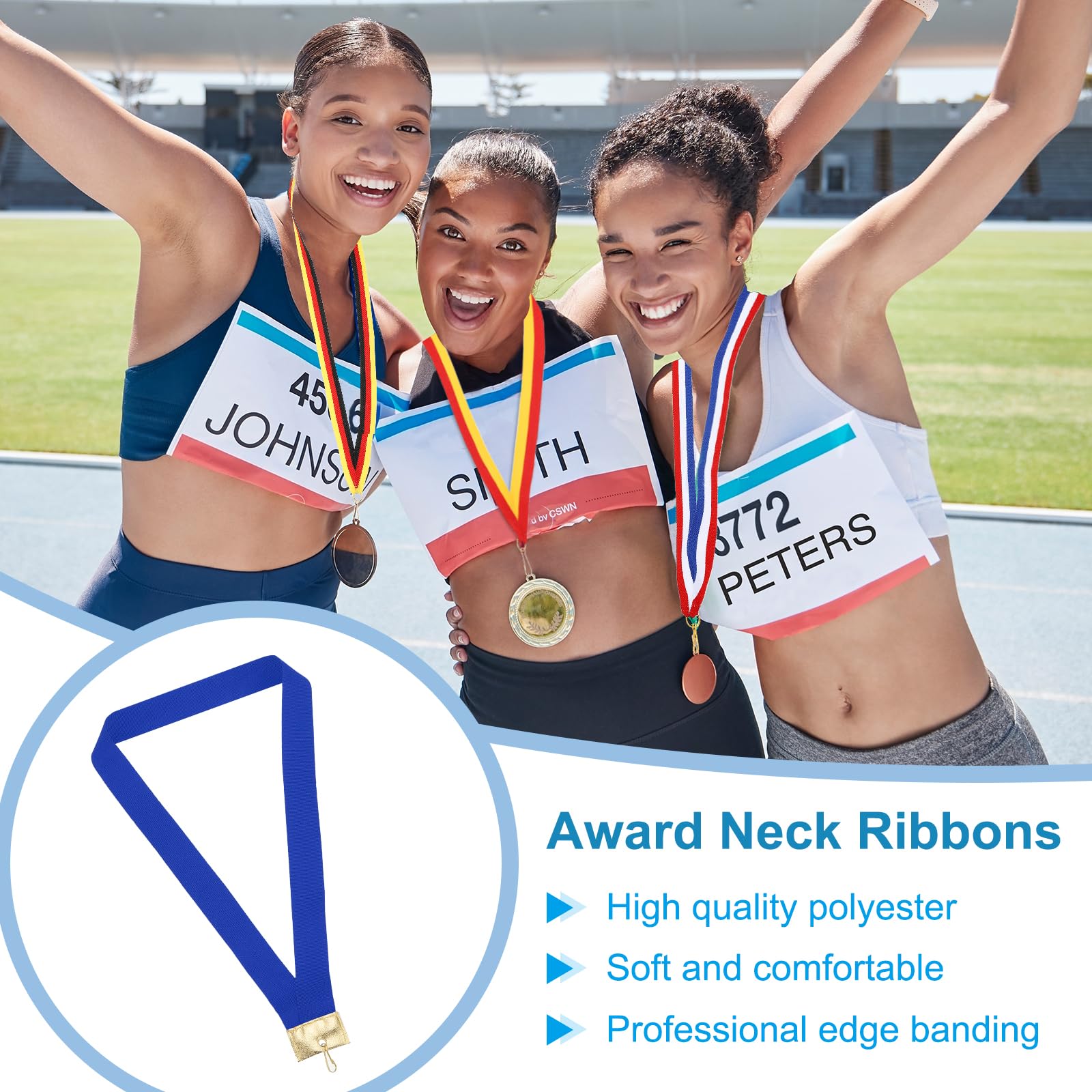 PATIKIL Award Neck Ribbons with Snap Clips - Image 3