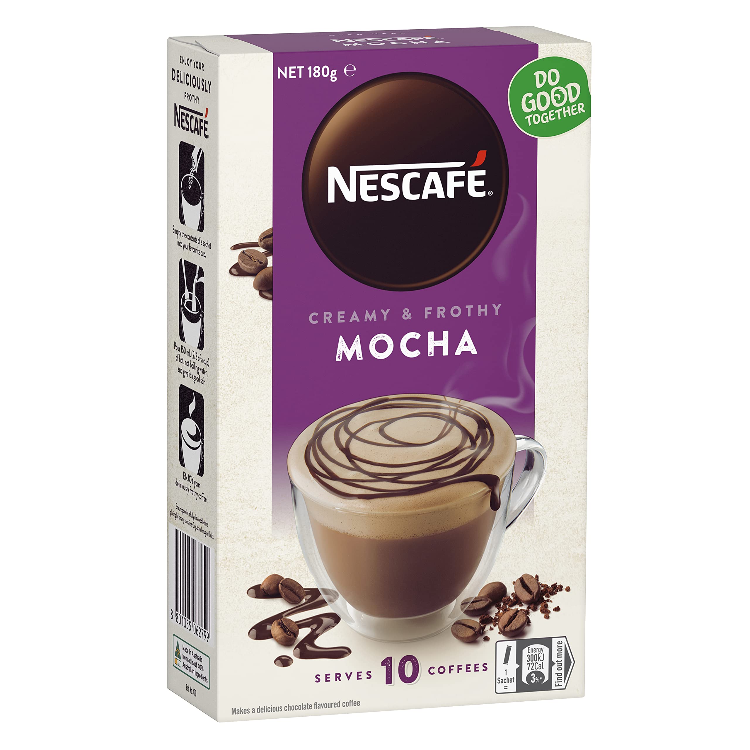 NESCAFÉ Mocha Coffee Sachets 10 Pack x4