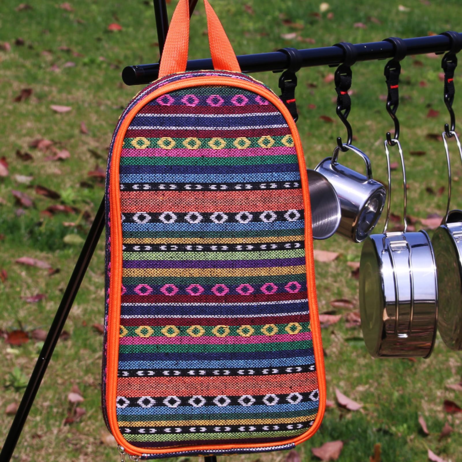 Jorunhe 17PCS Portable Camping Cooking Utensils Set, Camping Essentials with Stainless Steel, Mixed Colours, 17PCS Size - Image 4
