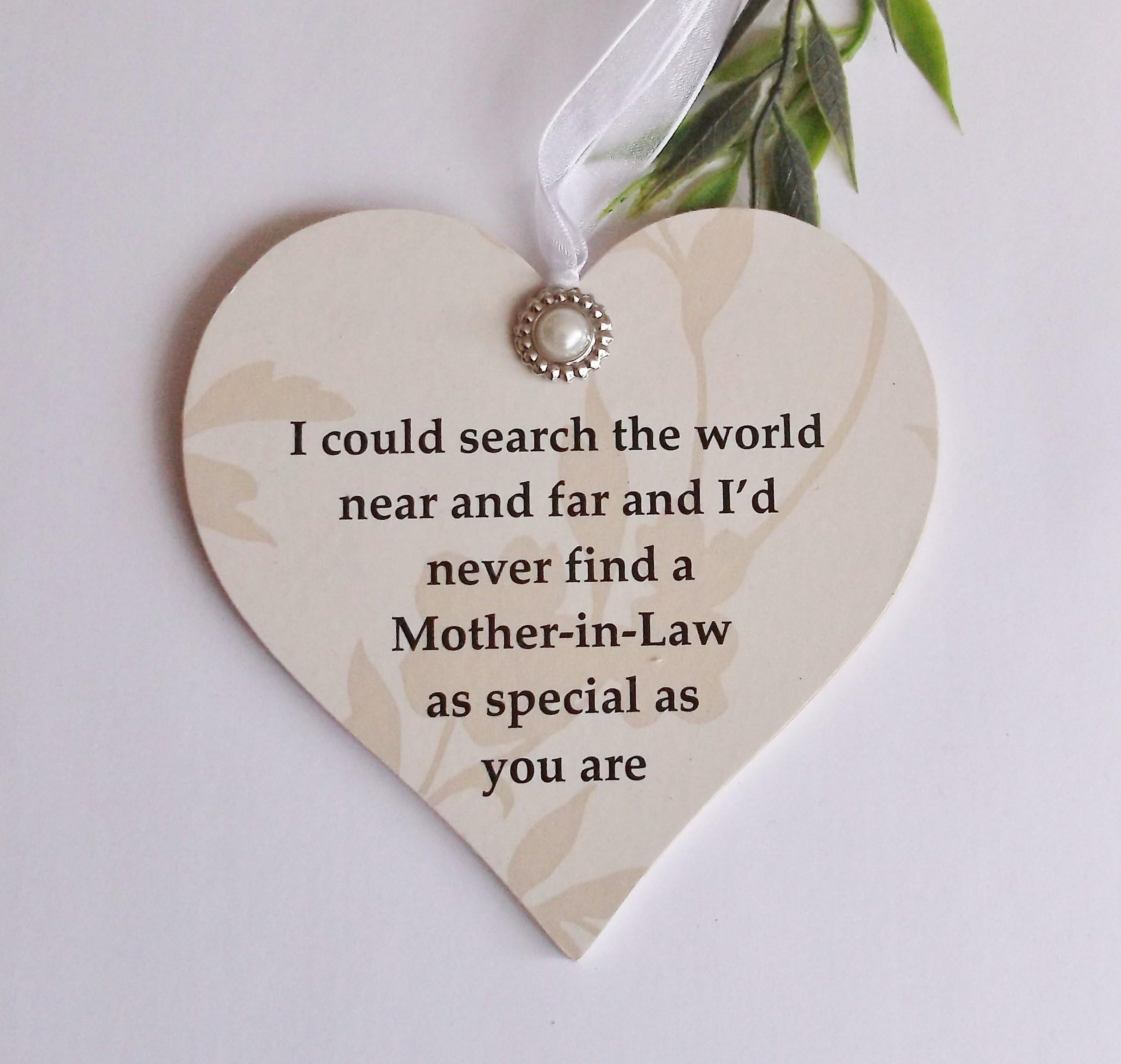 I'm so lucky to have a Mother-In-Law like you wooden keepsake plaque