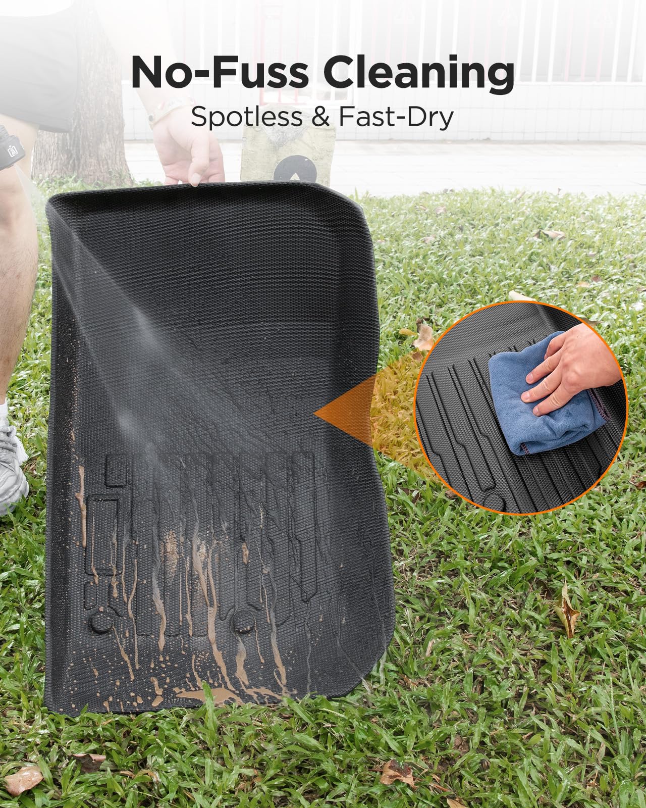 Car Floor Mats for Jeep Wrangler JK Unlimited 2007 2018 4-Door NOT for JL 2-Door Custom Fit for — view 9