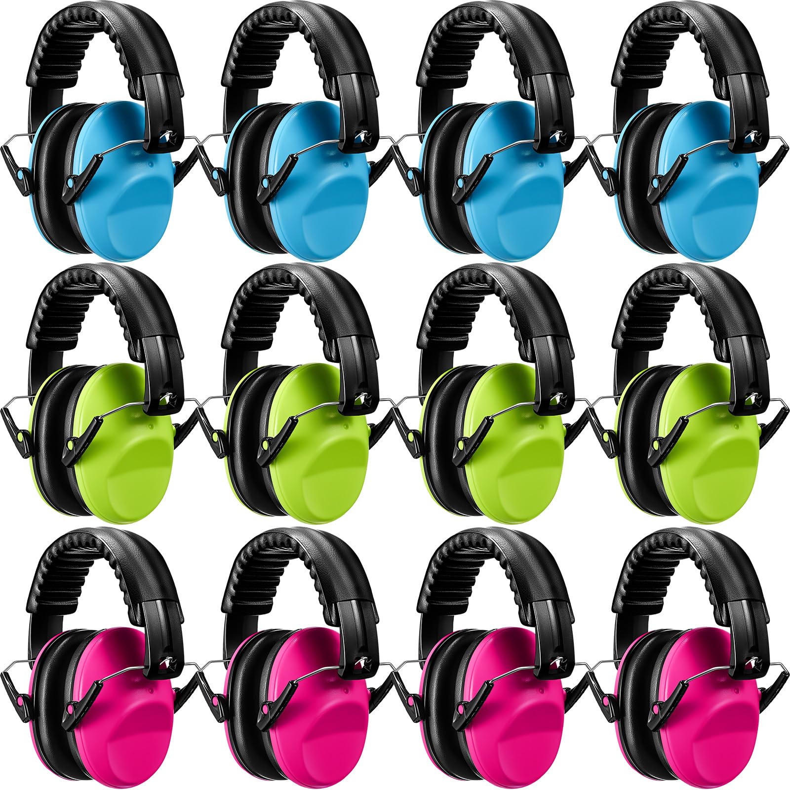 Copkim 12 Pack Kids Ear Protection Headphones Soft Noise Headphones for Kids Adjustable Hearing Baby Ear Protection Sensory for Autism Toddler 27nrr