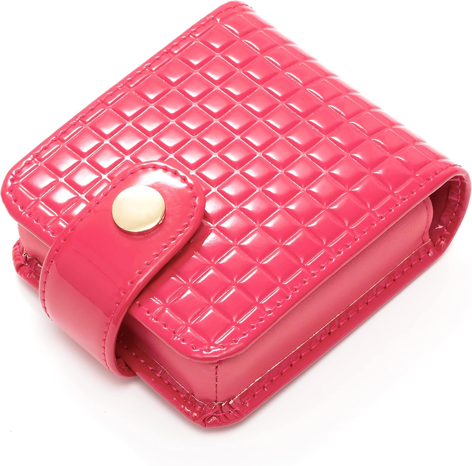 Cockatoo Leather Lipstick Case with Mirror Makeup Holder