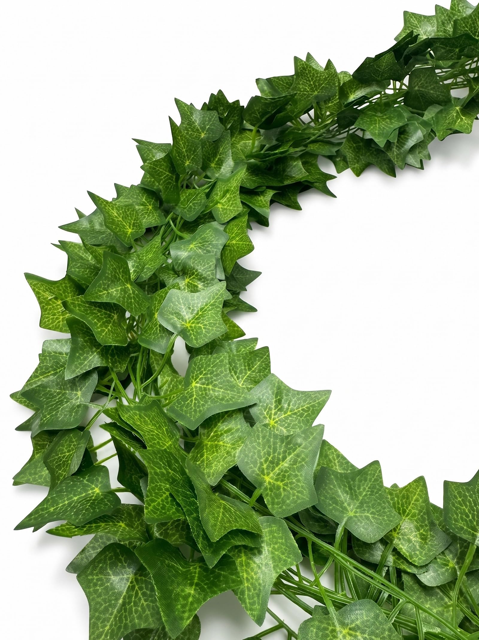 Apexrizon Fake Ivy 24 Pack 168FT Artificial Plants Indoor Outdoor Fake Plants Green Leaves Hanging Plant Fake Vines for Wedding Party Garden Bedroom Wall Decoration