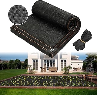 Tipatyard 20x40ft Pool Leaf Net Cover,Rectangle Swimming Pool Screen Mesh Net Covers for Inground Pools Winter (Cuttable,Black)