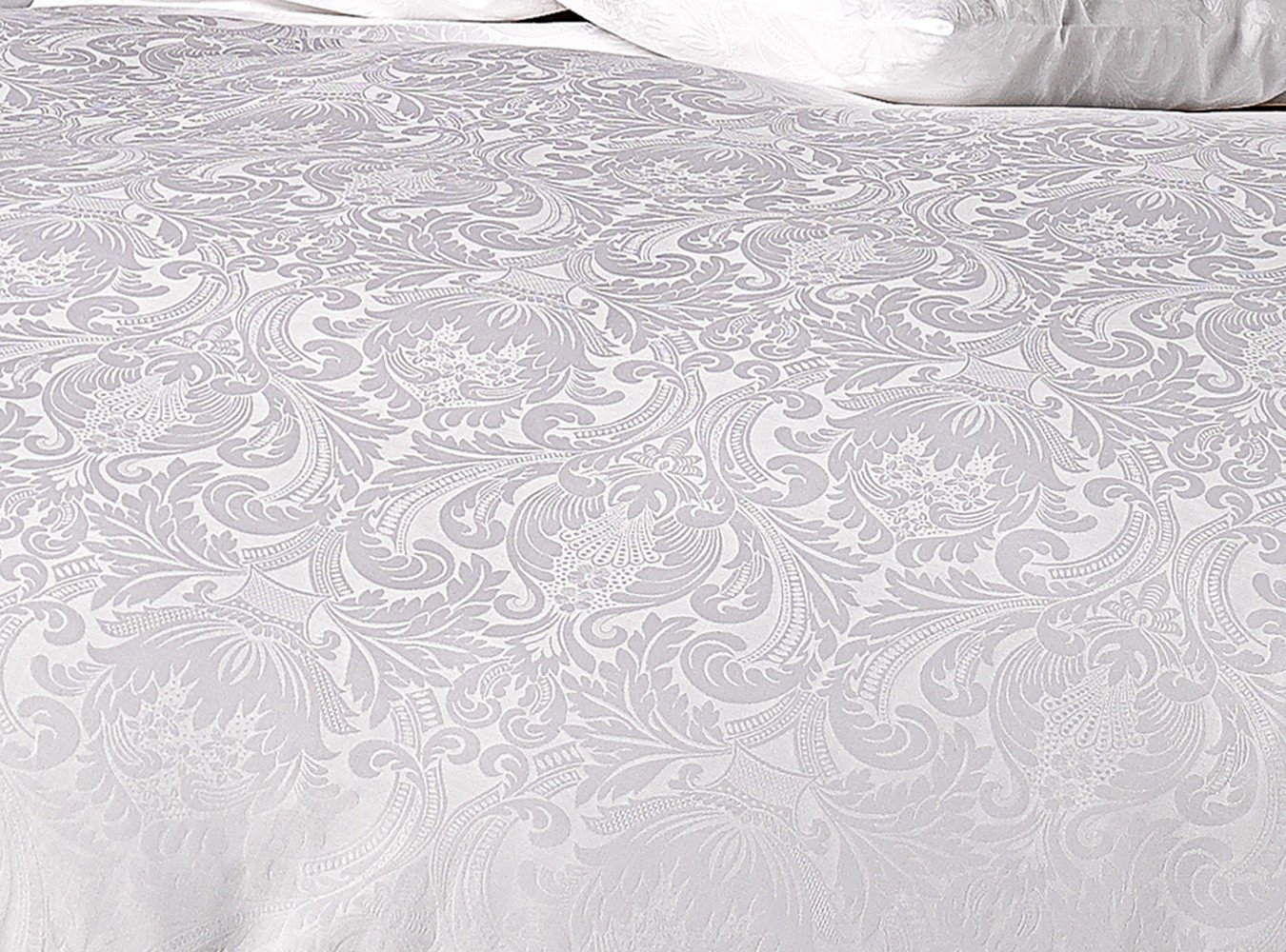 Bettwaesche-mit-Stil Mako Satin Damast Bettwäsche Ornament - viele Größen (135 cm x 200 + 80 cm x 80 cm)