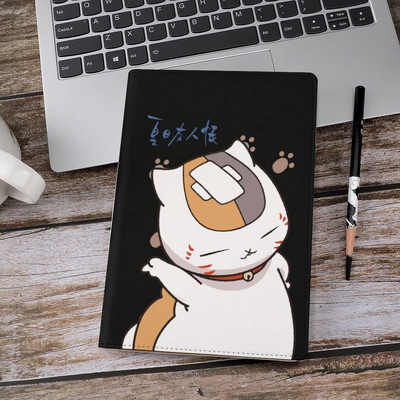 Amazon | ブックカバー PUレザー 手帳カバー 夏目友人帳 ニャンコ先生