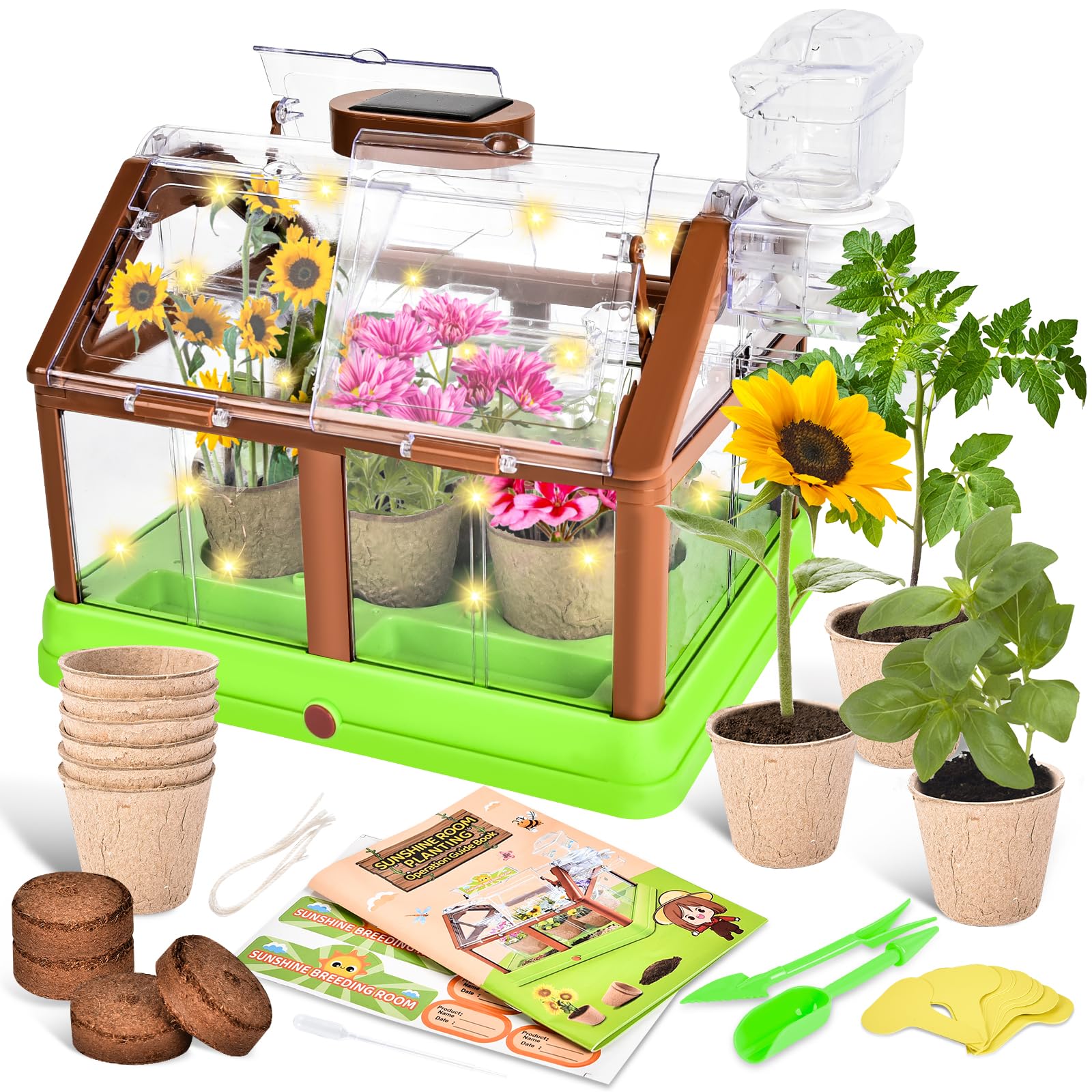 Clementoni Galileo Lab Mini Serra: Kit Botanica Fai Da Te Per Bambini, Con Vasi E Semi, Giardino Indoor, 7+ Anni