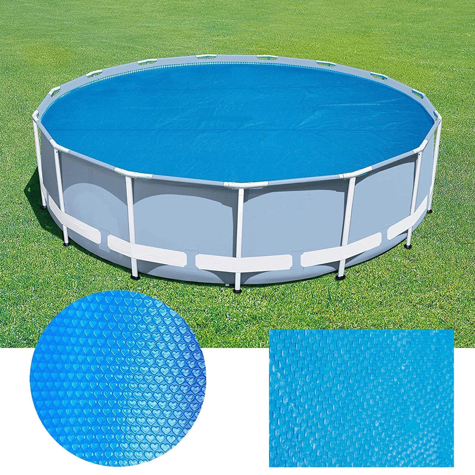 Couvercle Piscine - Couverture De Chauffage Solaire | Tapis Isolant Spa Bubble Spa | Couverture De Bain à Remous Flottant Pour Piscines Intermédiaires Et Hors Terre | Outil De Chauffage