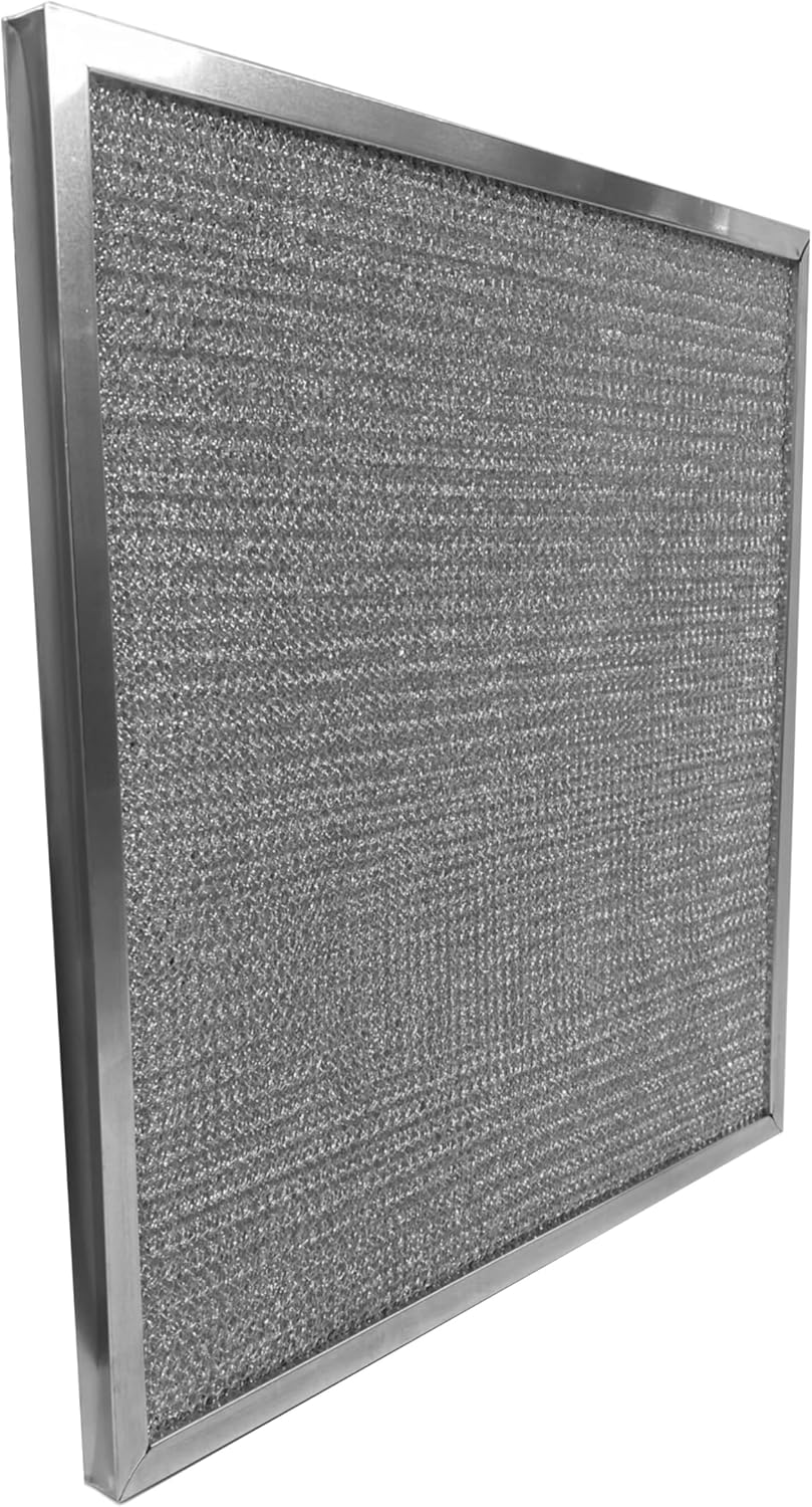 Air Filter Factory Washable Aluminum Mesh Foil Filter 16 x 16 x 1 Inches Nominal - 15-5/8 x 15-5/8 x 7/8 Inches Exact