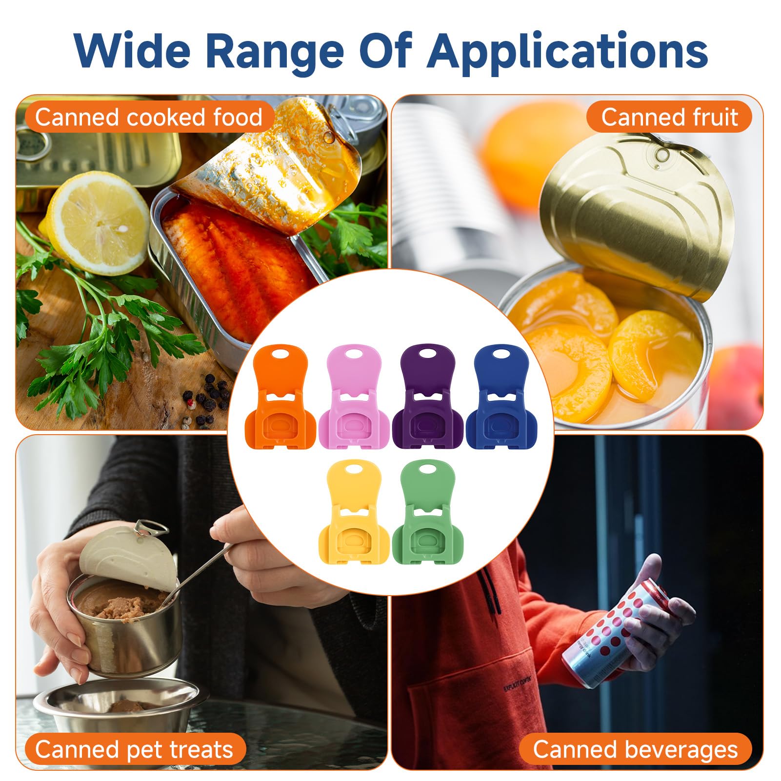 Praktischer Getränkedosenverschluss - 6er Set Für Cola, Bier & Limo - Sicher öffnen Für Kinder & Senioren