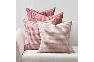 Topfinel 18x18 Pink Throw Pillow Covers: Cozy Ambiance for Your Home