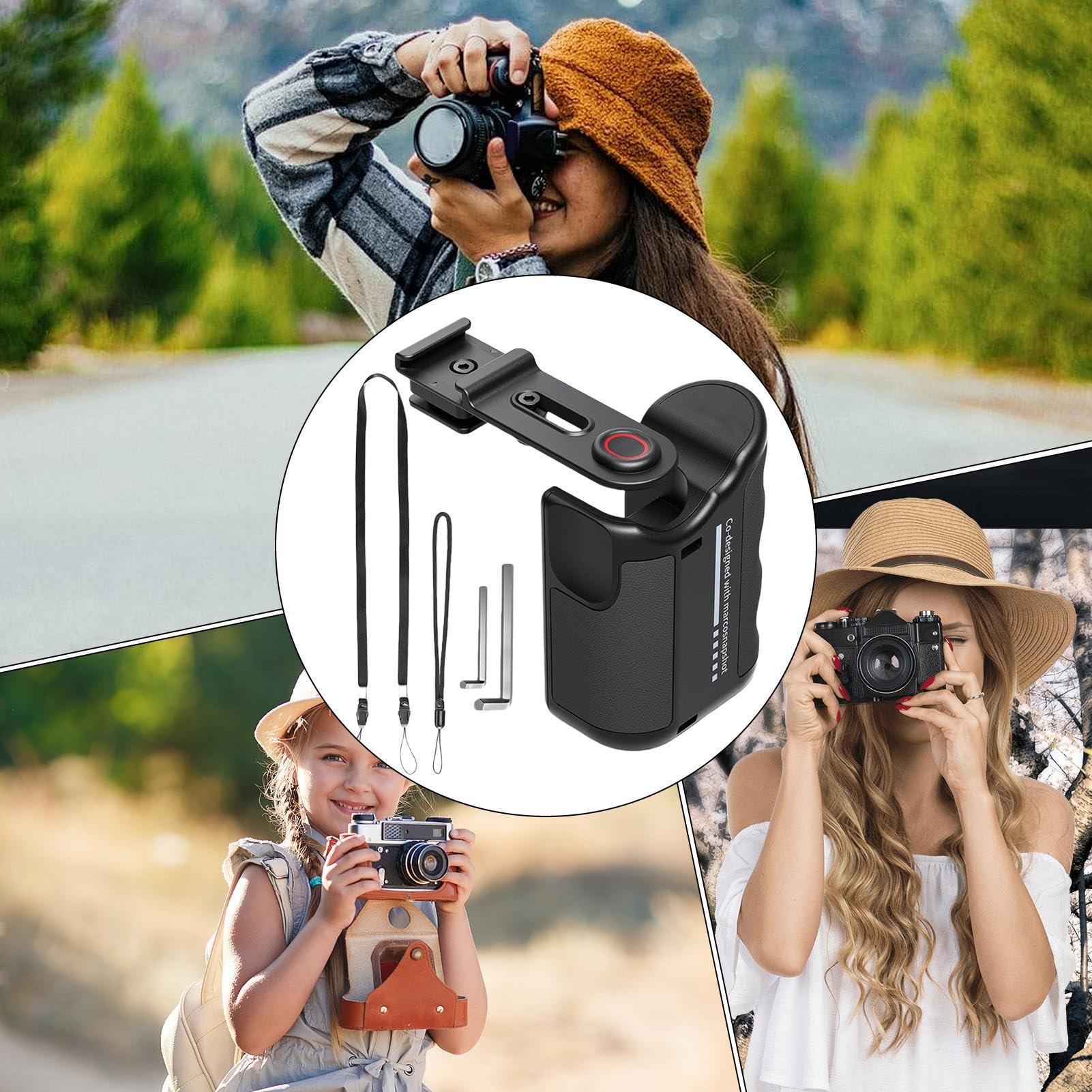 Impugnatura Fotocamera Gimbal Portatile e Supporto Digitale per | Impugnatura stabilizzante video Per Selfie E Vlog Quotidiani All'Aperto In Strada Uomo Donna