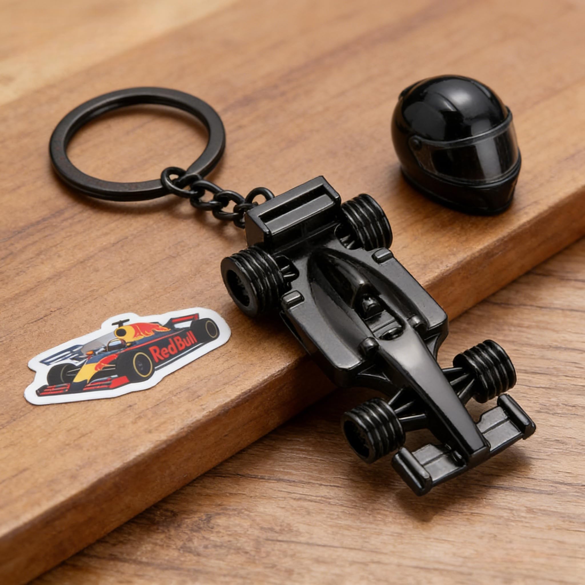 F1 Metal Miniature Car Keychain Racing Car Model Lightweight Alloy Motorsport Club Memorabilia Backpack Charm Key Accessory