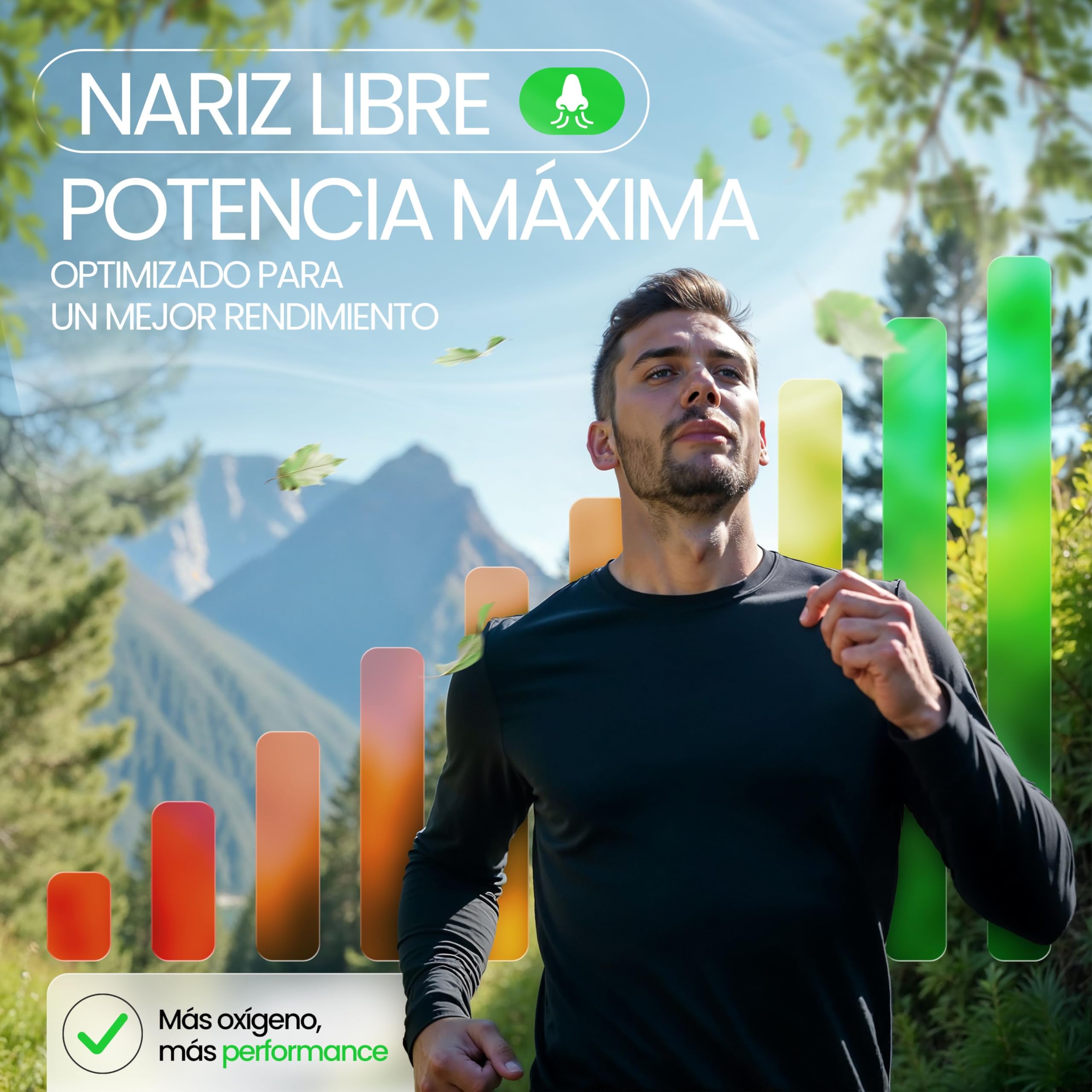 Ellicit Tiras Nasales Transparentes, paquete de 30 tiras nasales premium, contra los ronquidos, soporte extra para deportes y mejor calidad del sueño, mejor respiración con la nariz tapada
