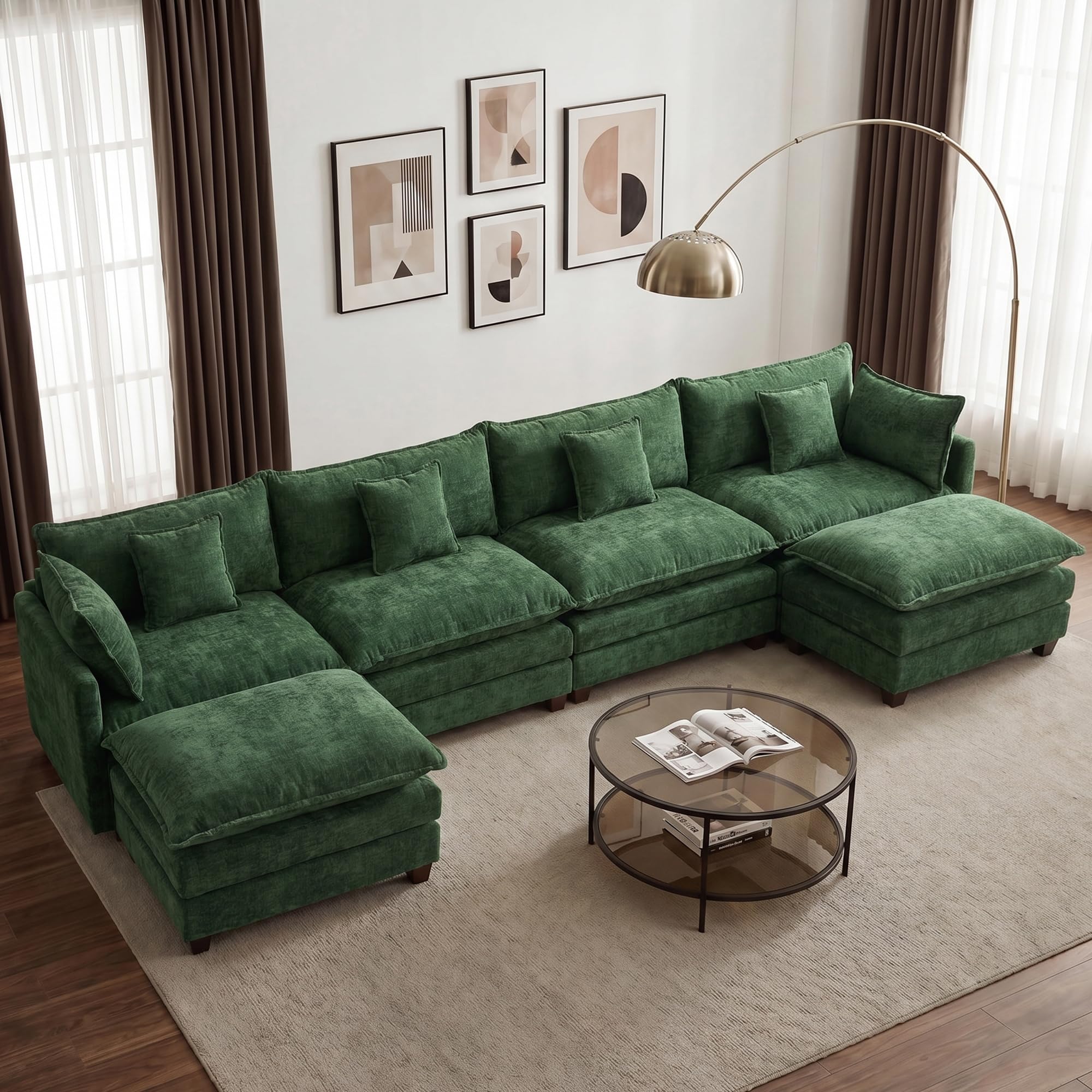 OwgeinSet 148” Modular Sectional Sofa