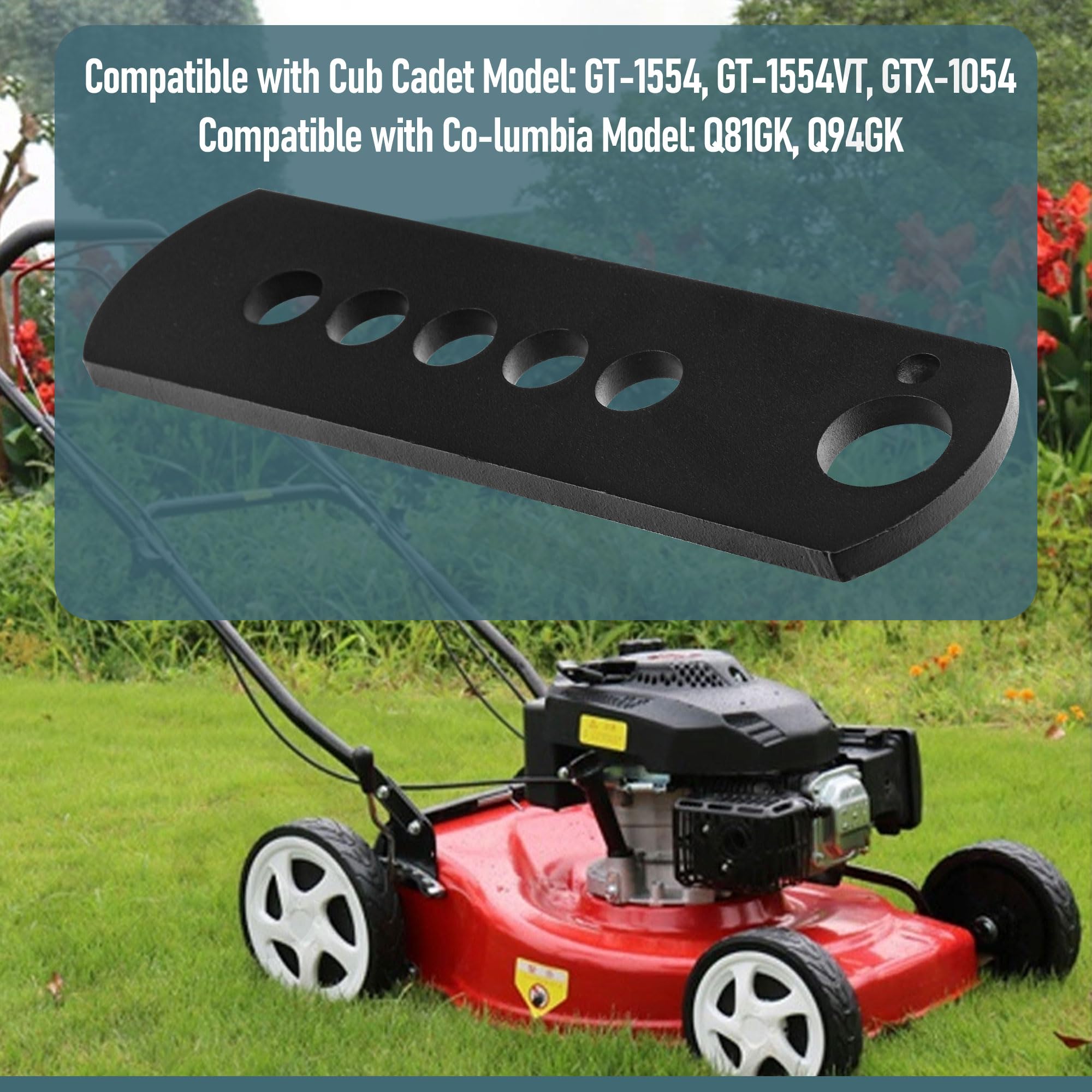 12650-0637 - Ajustador de altura compatible con Cub Cadet, Troy-Bilt, GT-1554, GTX-1054, GT-1554VT, GT-2554, TB2654, color negro