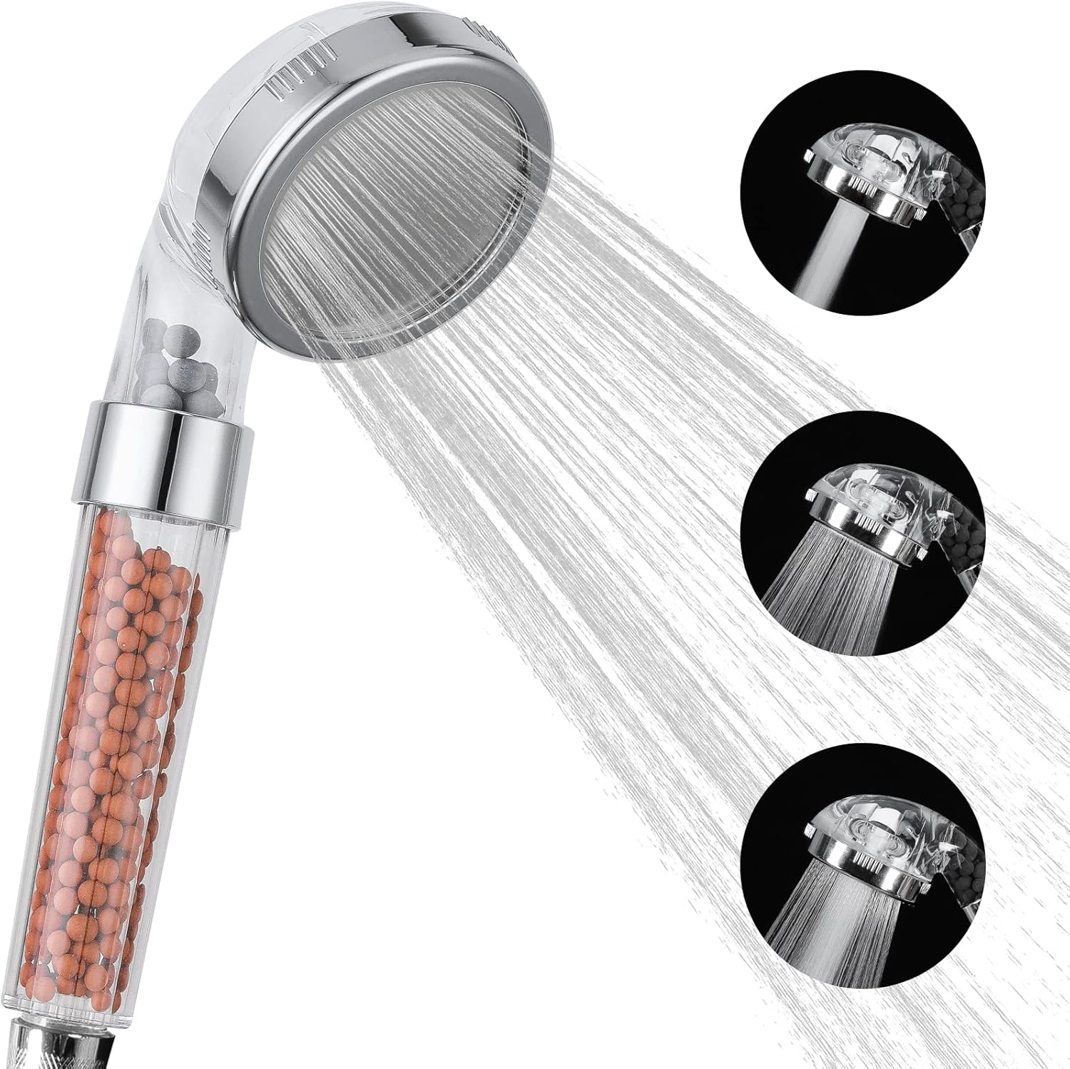 Essbhach Zen Body Shower Head, High Pressure Hand Held Rainfall 3 Mode