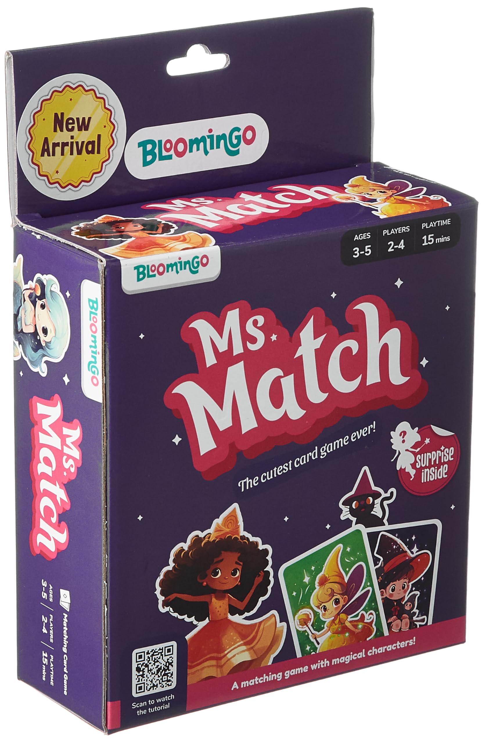 Bloomingo Card Game - Ms Match: Engaging Strategic Memory Card Game for Kids; Boosts Memory Skills; Great Card Game for Family Gatherings & Travel; Birthday Gift for Boys & Girls Ages 3, 4, 5 (B0D5D37HTH) Amazon Price History, Amazon Price Tracker