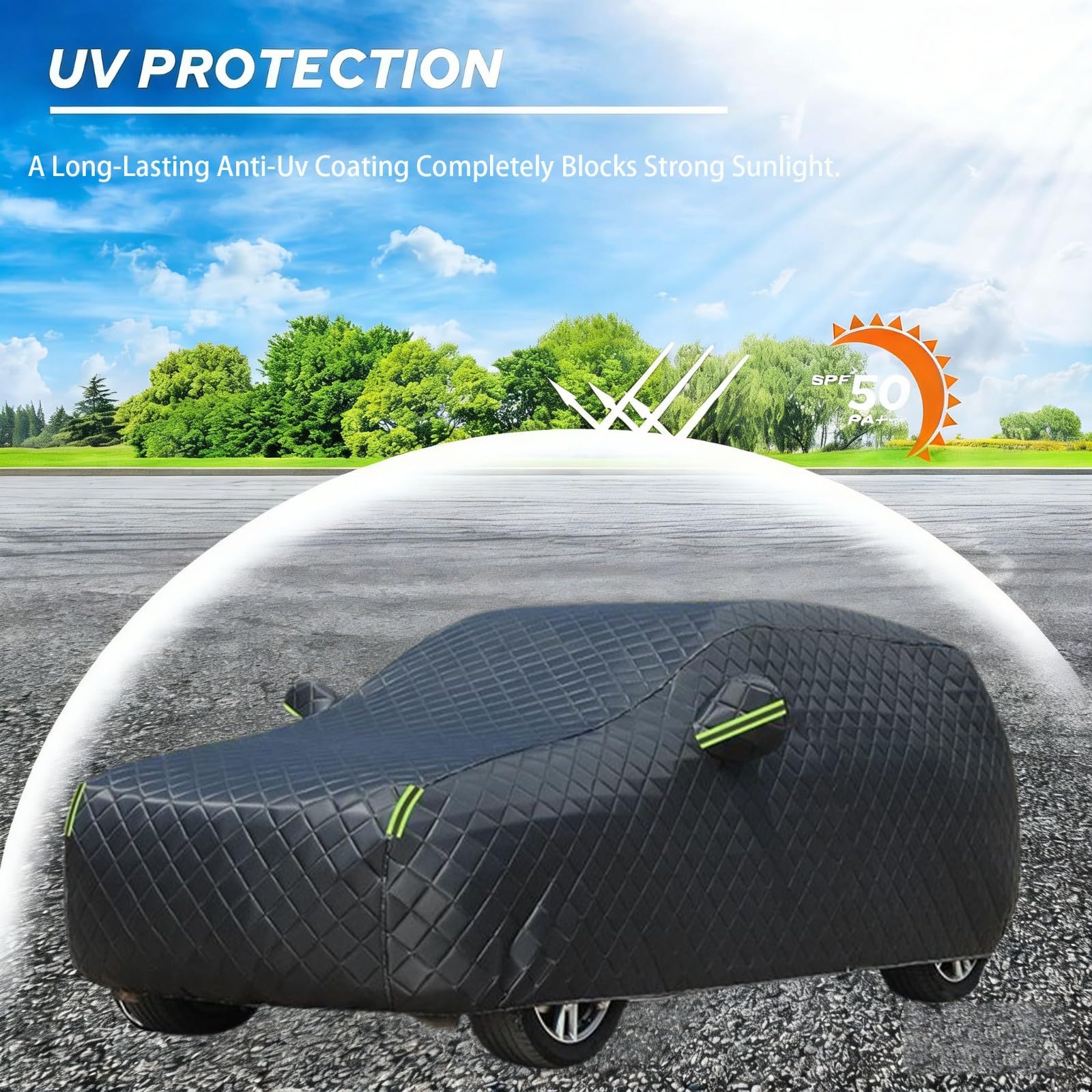 Bache Anti Grele Voiture pour Renault Trafic 3 Phase 1 2014-2019(Version L1H1),Imperméable Housse d'hiver Epaisse pour Voiture,Anti-Neige,Anti-Pluie Et Anti-Rayures avec Bandes Réfléchissantes