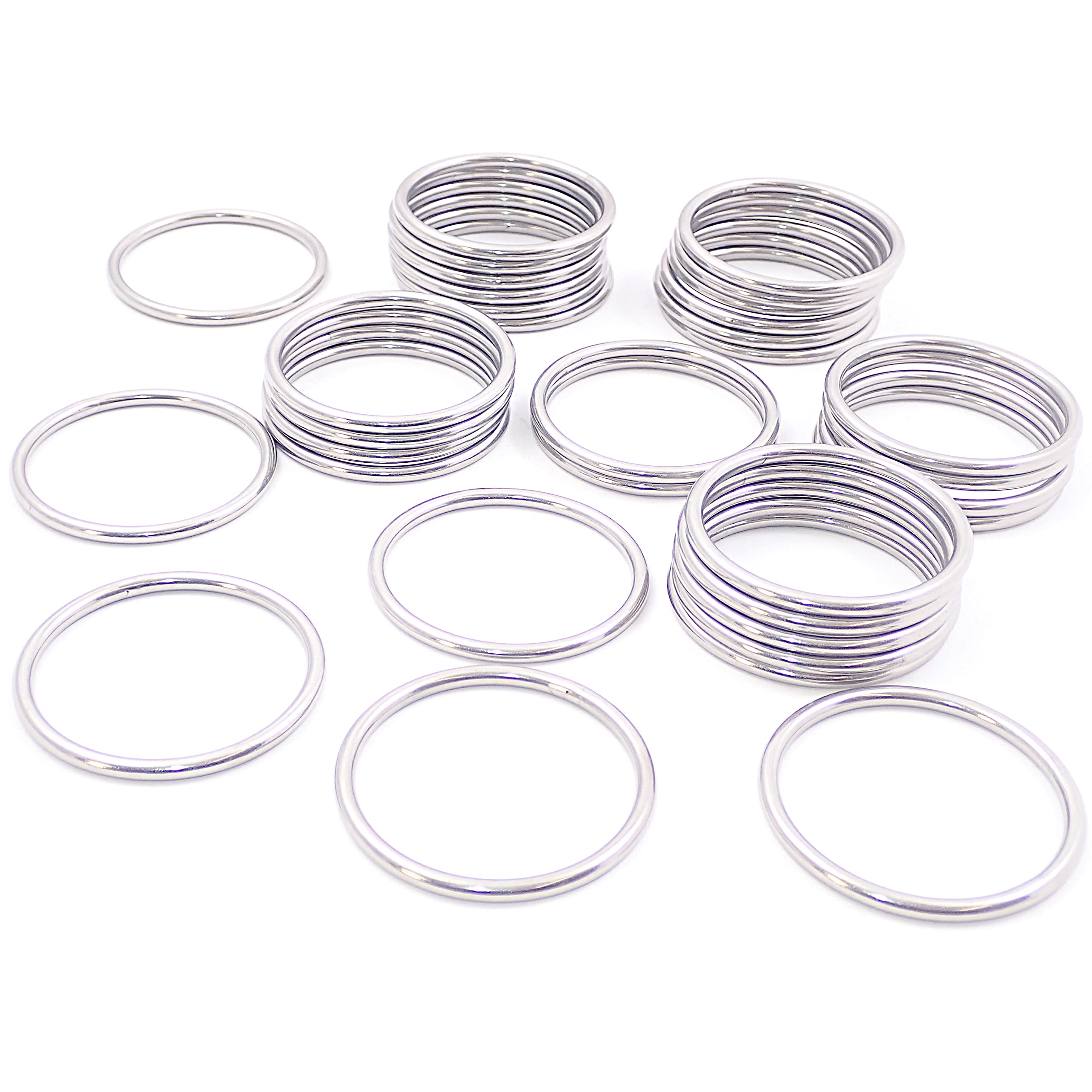 Inoxia Schweißringe, Edelstahl 316, Größe: 50 mm, 100 Stück