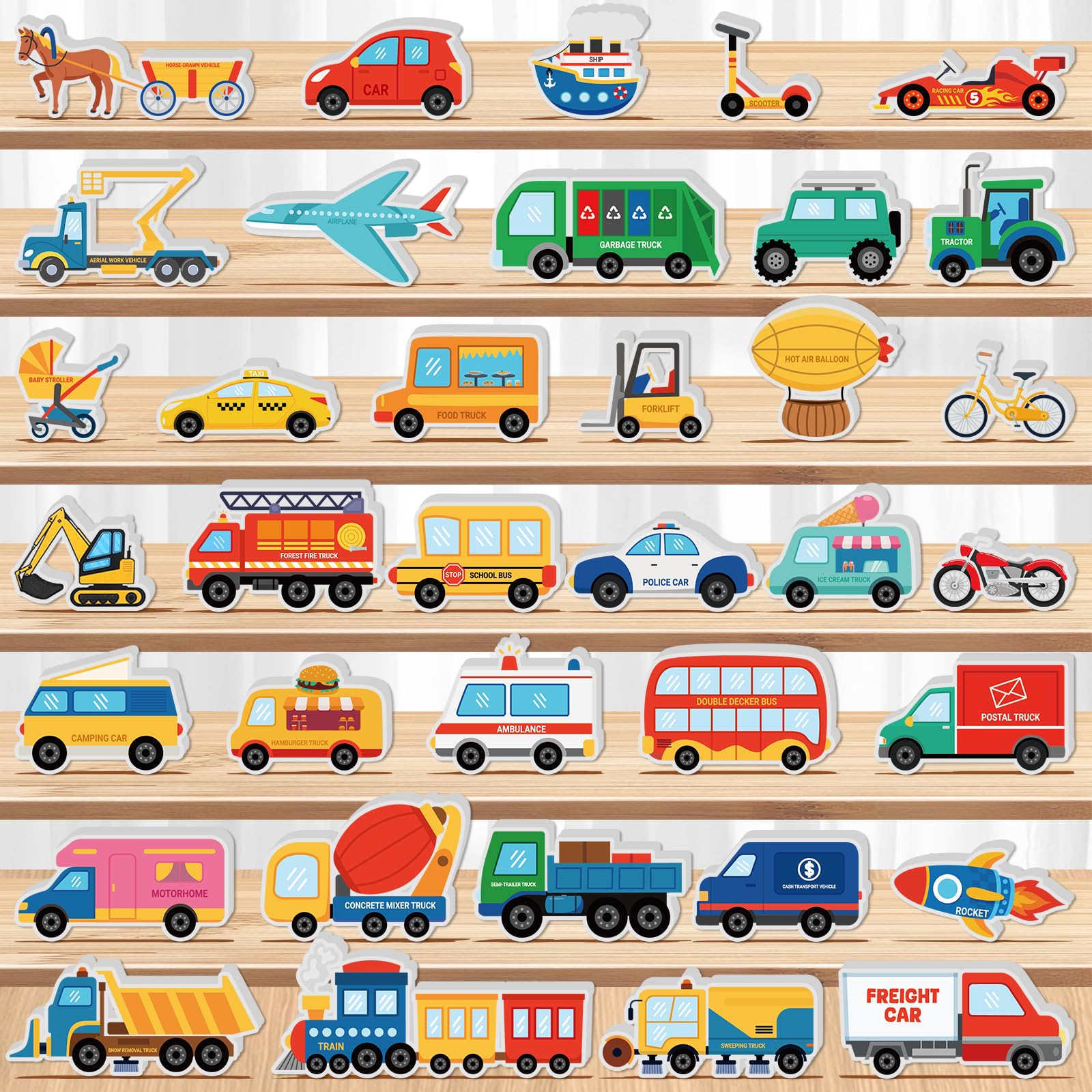 Kathfly 36 Pcs Wooden Community Helpers Community Wooden - stacking blocks | Mubboo