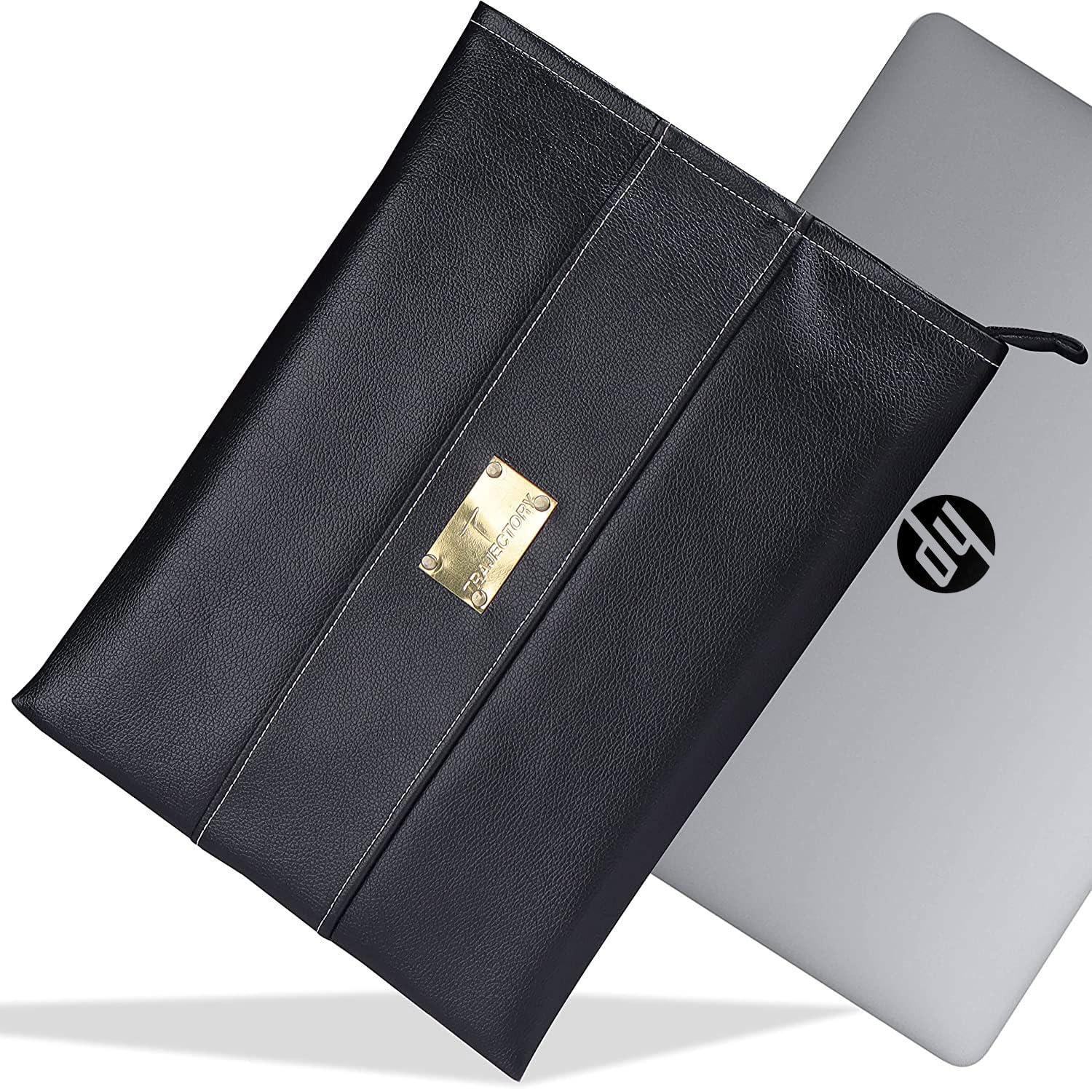 Trajectory Vegan Leather 16 inch Laptop Bag Sleeve Case Cover Pouch for Dell Lenovo ASUS Hp Ultrabook Thinkpad with 2 Years Warranty for Men & Women with Premium Zipper Closure (B0BWFQCPCC) Amazon Price History, Amazon Price Tracker