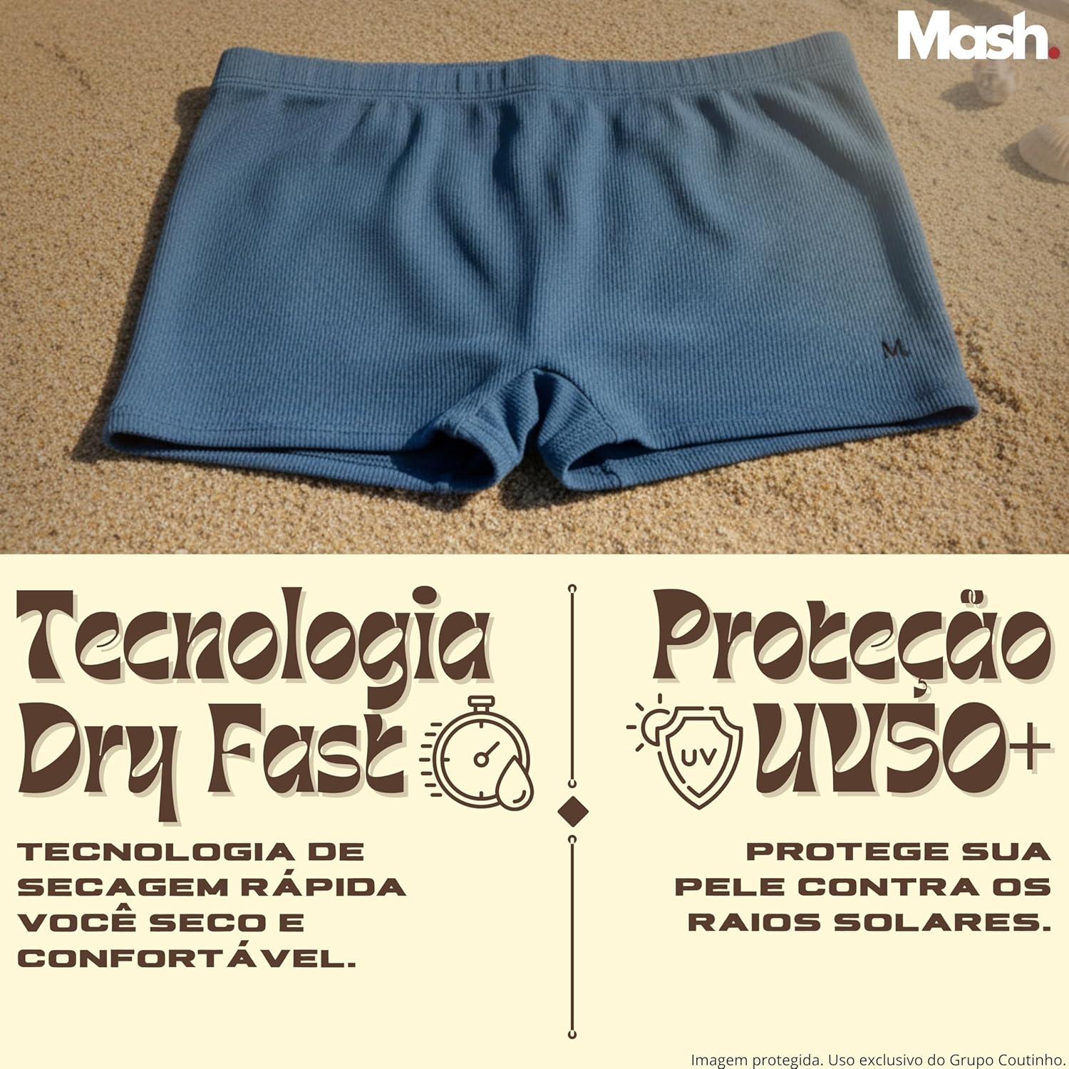 Sunga Boxer Mash Masculina Texturizada Cordão Ajustável UV50+ Verão Praia em promoção! Veja a oferta e mais achadinhos de Moda praia 4 Hoje é o melhor dia para comprar Sunga Boxer Mash Masculina Texturizada Cordão Ajustável UV50+ Verão Praia com aquele preço maroto! Promoção! Aproveite a oferta! 4