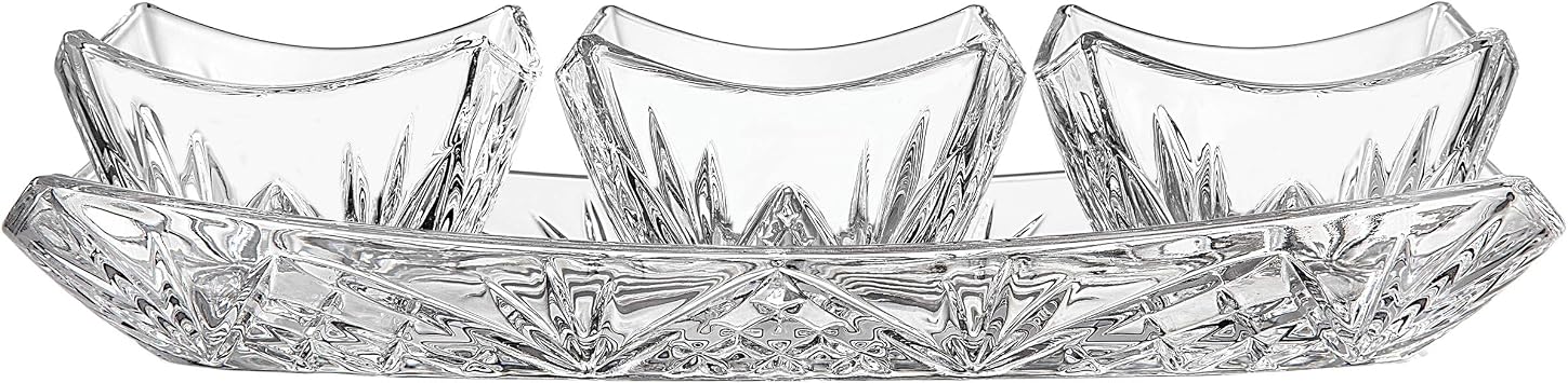 Godinger Dublin Square 4 Piece Tray Set