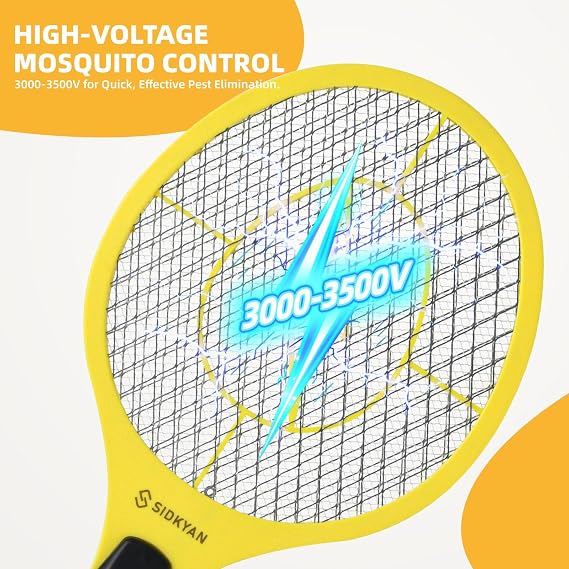 Electric Fly Zapper - 2PCS Electric Fly Swatter Indoor and Outdoor - Bug Zapper with Multiple Protective Net Layer Racket - Handy Killer Catcher for Mosquito and Insect