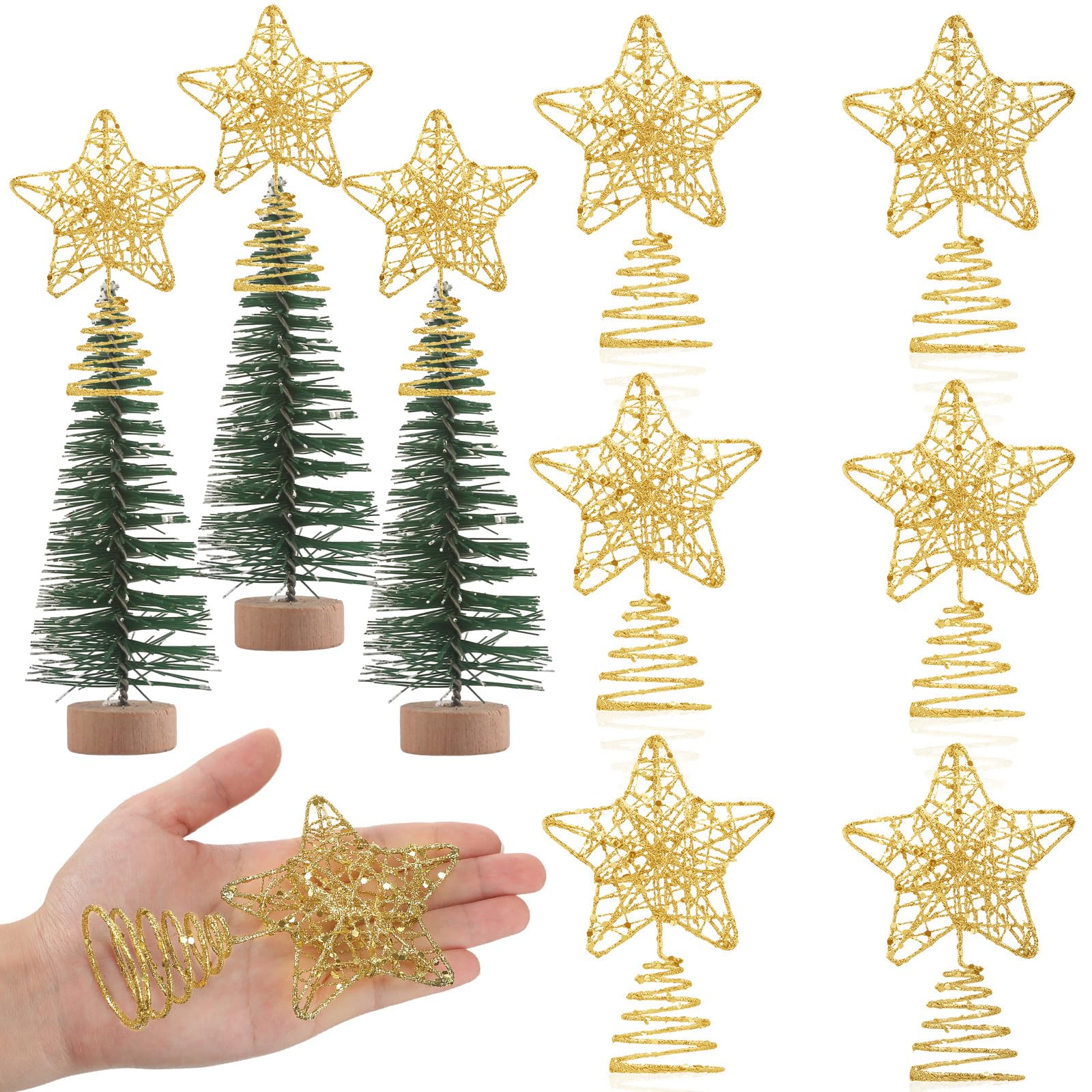 Amazon.co.jp: Hiboom クリスマスツリースタートッパー ゴールド