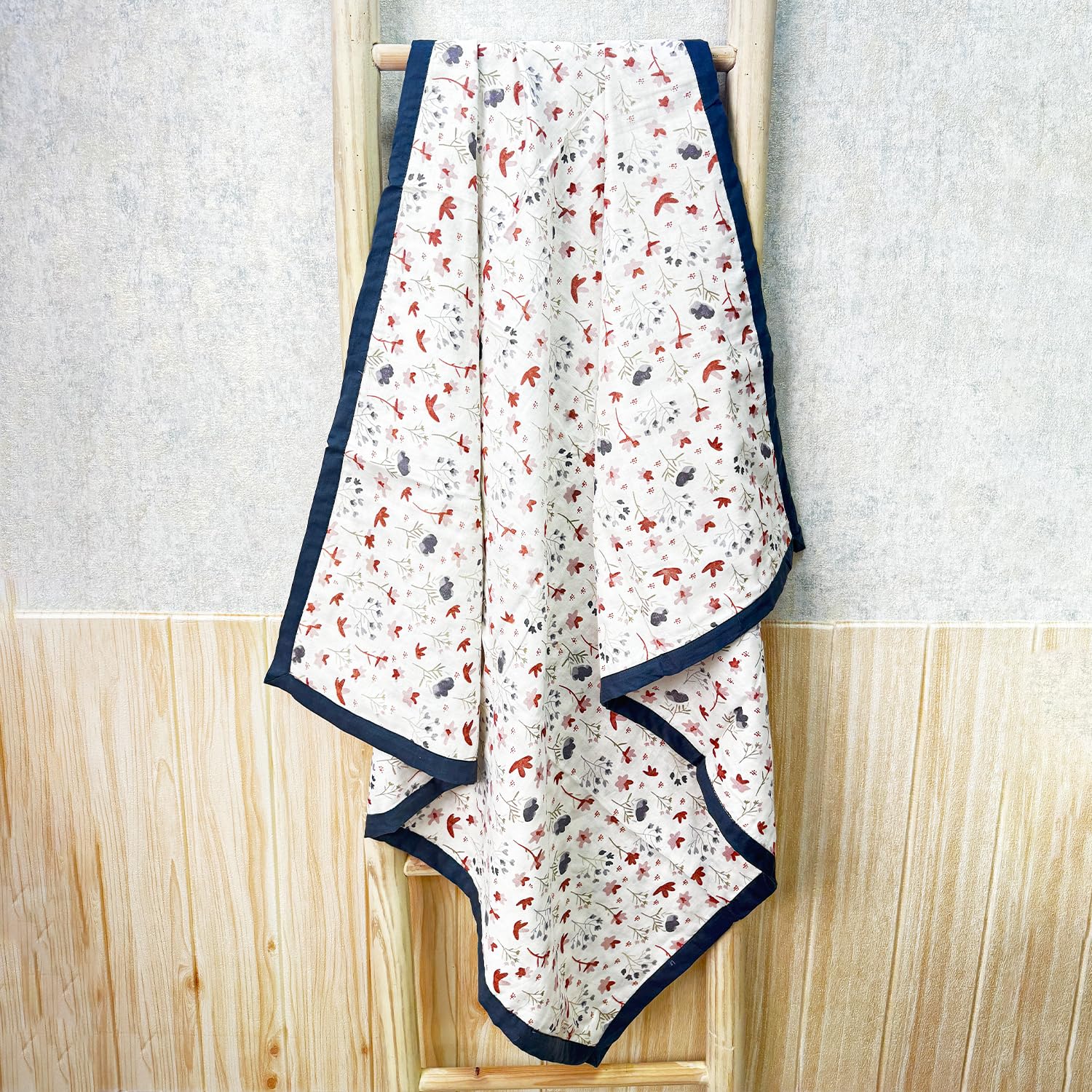 MOM'S HOME Baby 4 Layer Muslin Dohar | 100X100 CM | 0-3 Years | Blossom | Pack of 1-image-36