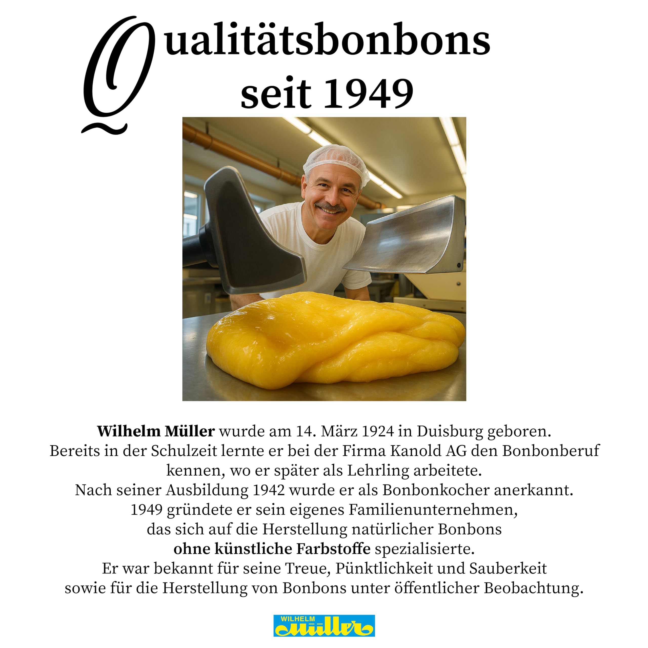 WILHELM Müller Salmiak Kugeln - Bonbons wie vom Jahrmarkt - Lakritz Kugeln mit weichem Kern - Süßigkeiten im praktischen Beutel aus Deutschland - 2500g