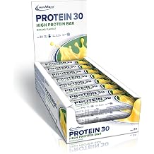 IronMaxx Protein 30 Eiwei riegel   Banane - 24x35g High Protein Bar 30% Eiwei  Low Carb & zuckerreduziert Vitaminreicher Fitness Snack f r Muskelaufbau & Di t