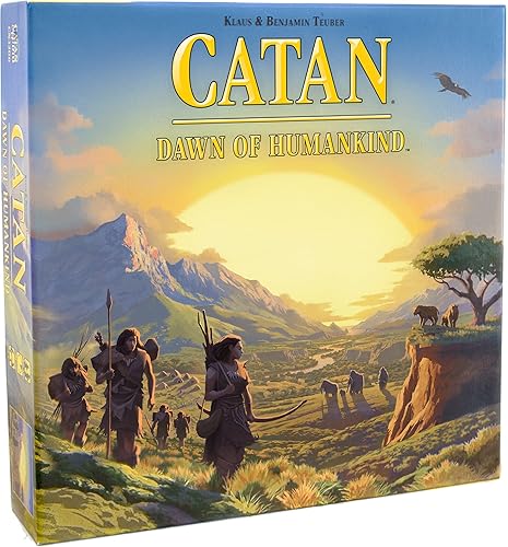 CATAN Dawn of Humankind Juego de mesa Juego de estrategia de construcción de civilización Juego de aventura Juego familiar para adultos y niños