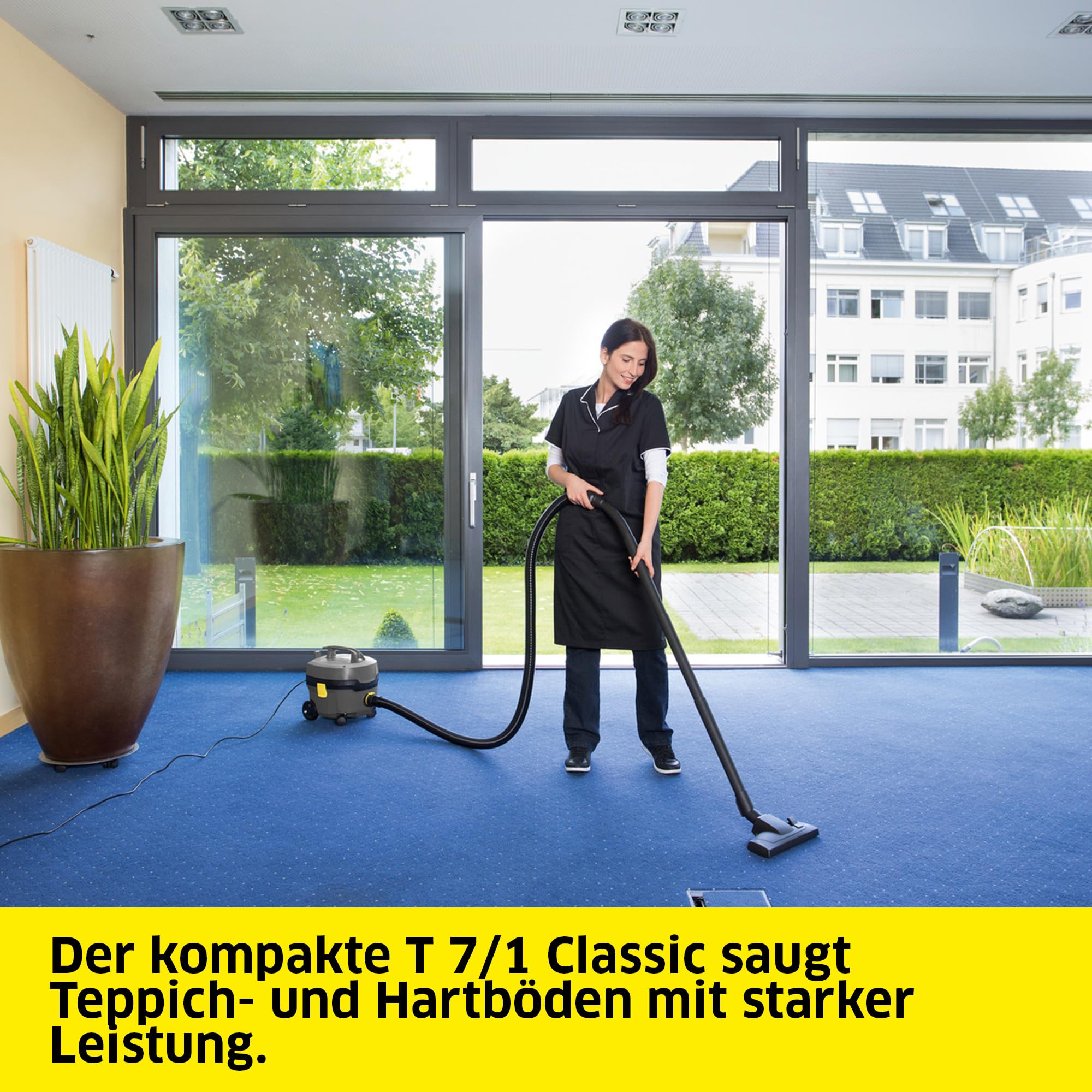 KÄRCHER T 7/1 Classic Trockensauger, 850 W, 7 L, 23,5 kPa, 2 m Schlauch