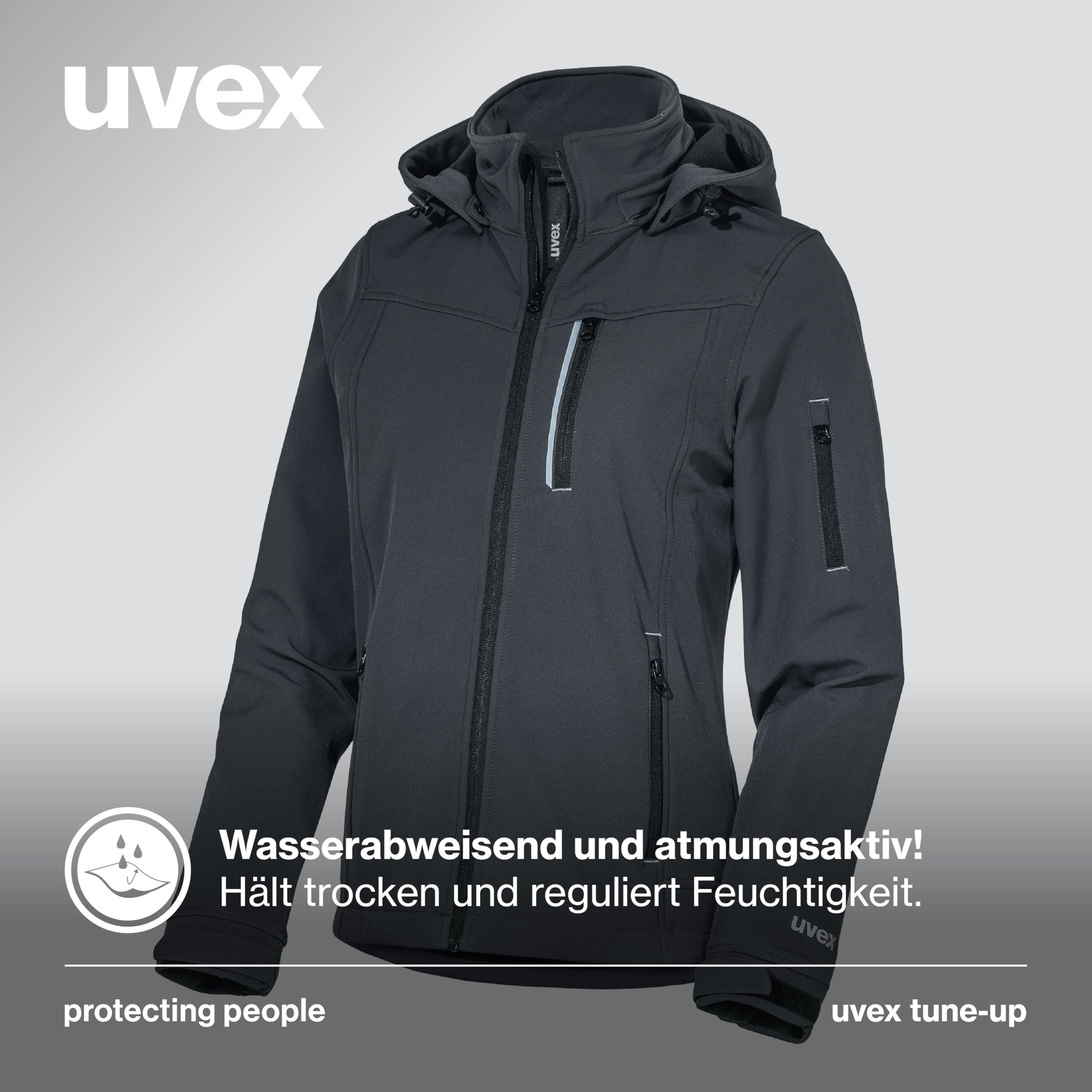 Uvex tune-up softshell giacca da lavoro da donna - Giacca outdoor idrorepellente