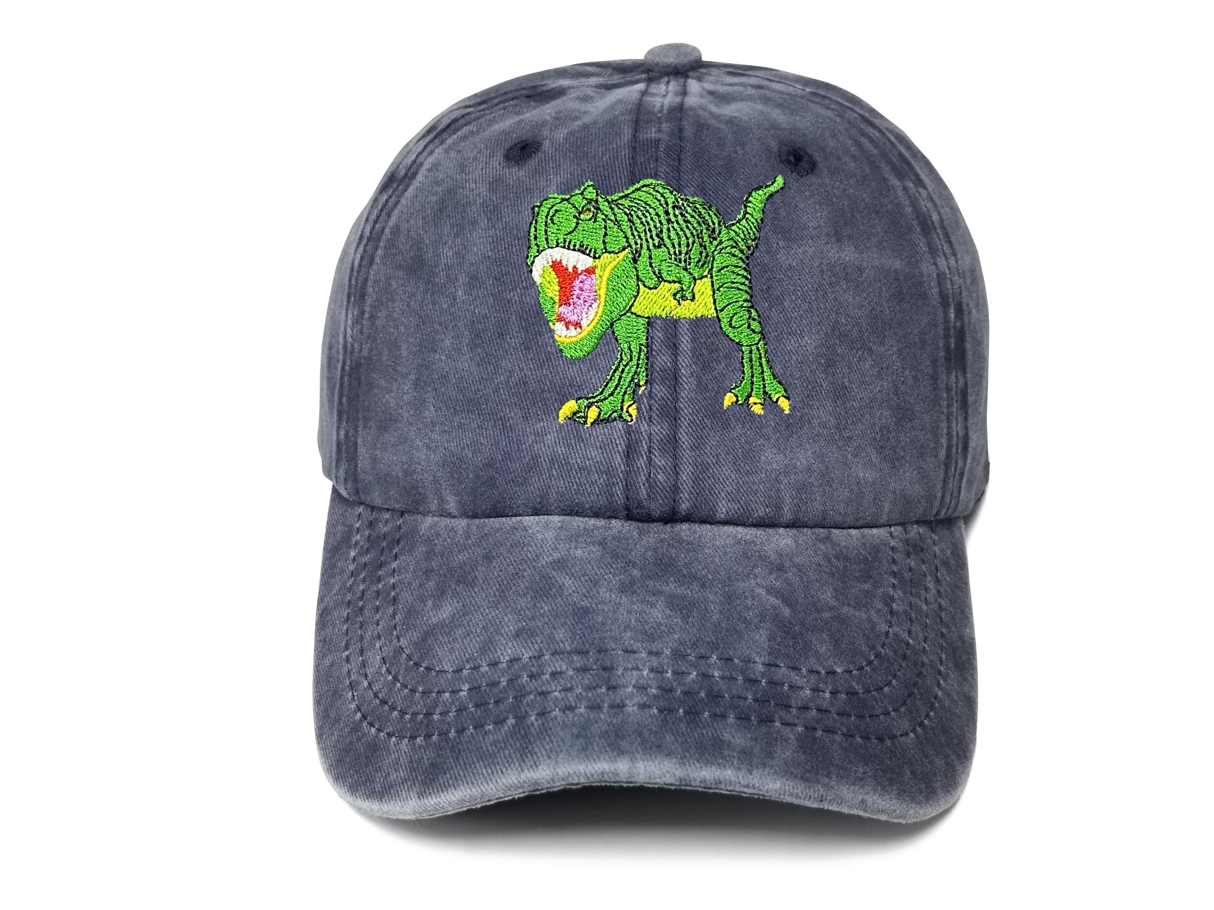 Hepandy T-Rex Embroidered Kids Dad Hats for Boys Girls Dinosaur Lover Gift