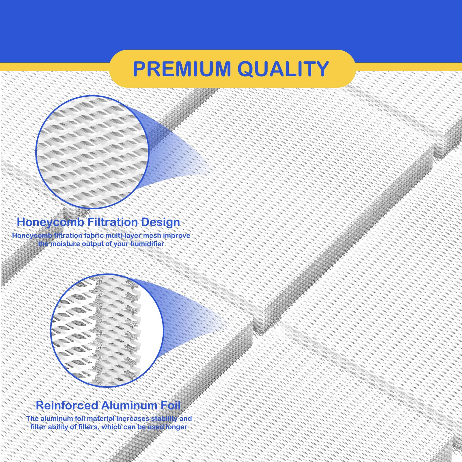 Roninby 35 Water Panel Humidifier Filter Replacement Compatible with Aprilaire 35 350, 360, 560, 560A, 568, 600, 700, 760, 760A, 768; Honeywell HC26P 260A, 260B, 265A, 265B, 360A, 360B 3 Pack