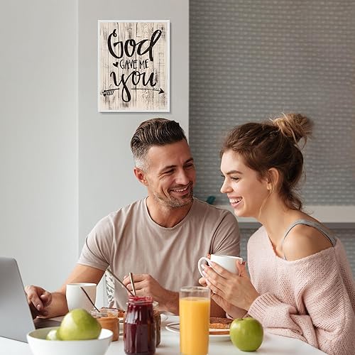 Miniatura 4 de God Gave Me You- Vibrant Spiritual Family Wall Decor Print- Ready to Frame Wood Sign Replica Print Perfect For Home Decor & Ideal Gift for Loved